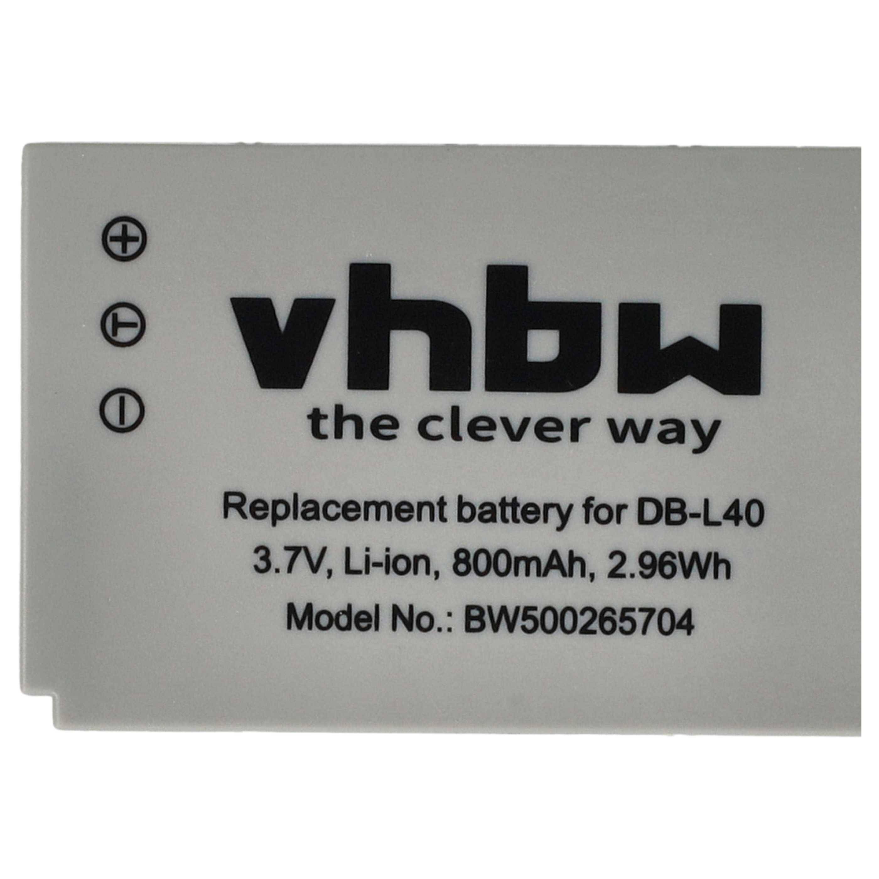 vhbw 3x Akku kompatibel mit Sanyo Xacti VPC-HD1E, VPC-HD1EX, VPC-HD2, VPC-HD700, VPC-HD700EX Videokamera Camcorder (800 mAh, 3,7 V, Li-Ion)