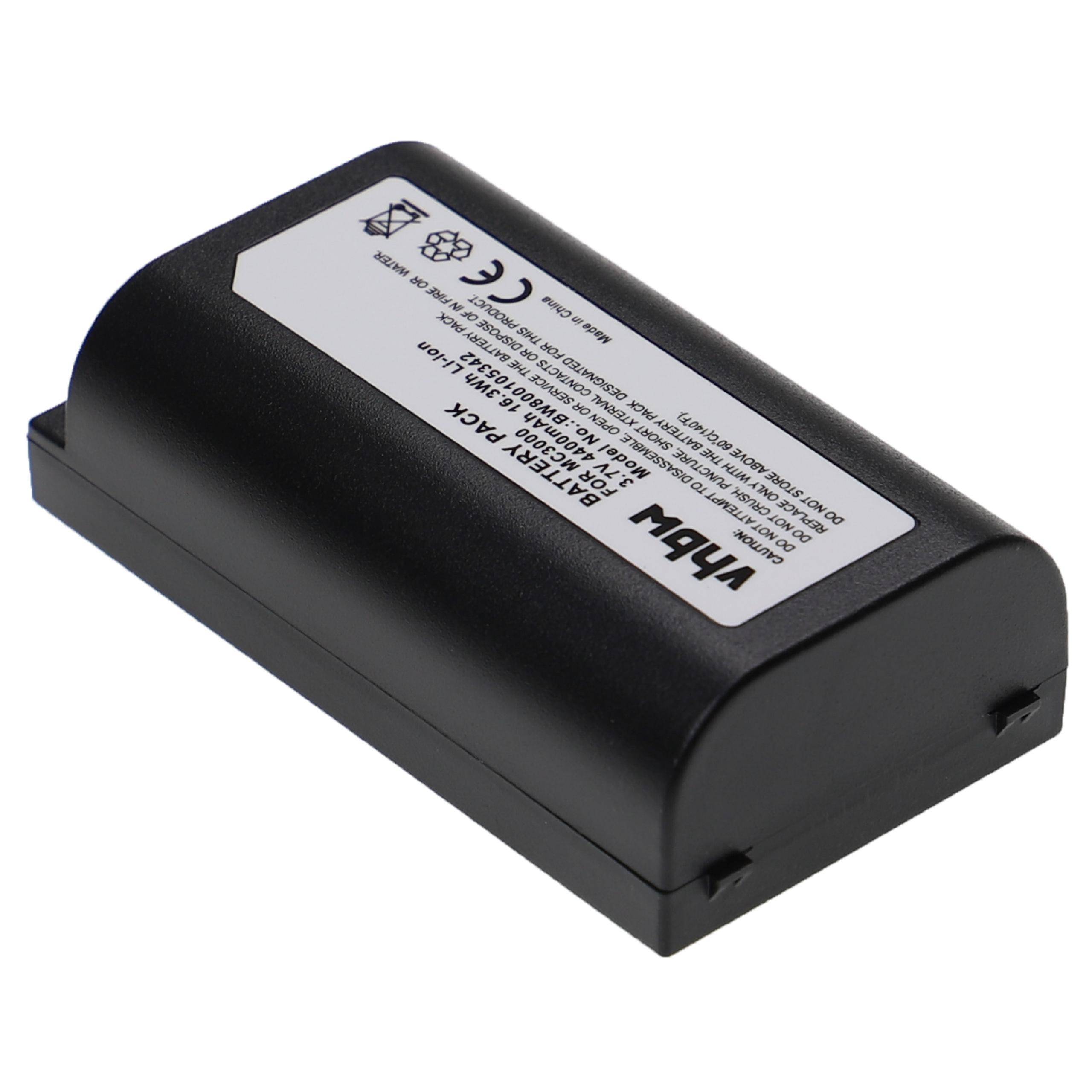 vhbw Akku Ersatz für Symbol BTRY-MC30EABOE, BTRY-MC30KAB01-01, BTRYMC30KAB01-01 für Barcodescanner POS (4400 mAh, 3,7 V, Li-Ion)