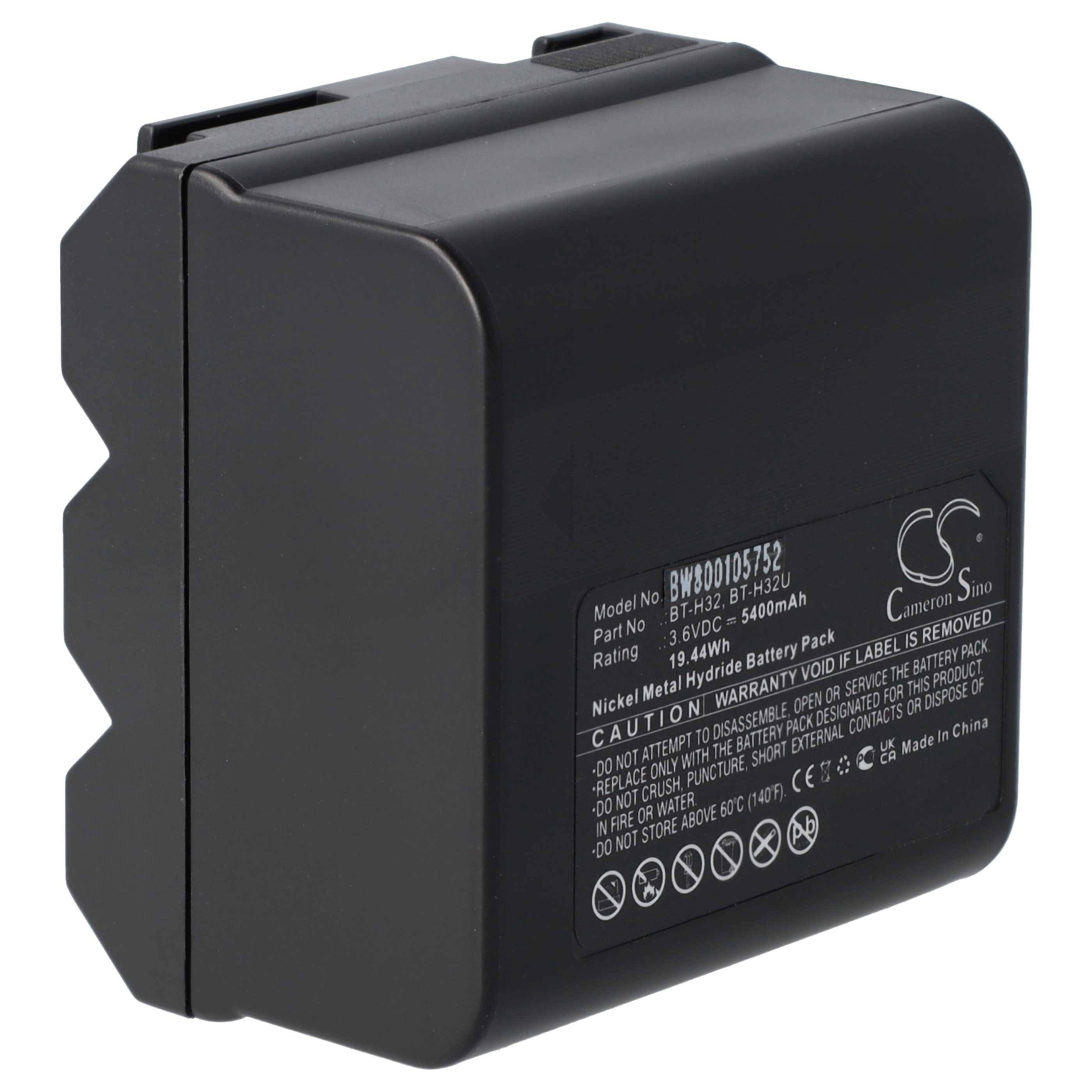 vhbw 1x Akku kompatibel mit Sharp VL-AH50S, VL-AH50H, VL-AH30U, VL-AH50E, VL-AH50, VL-AH500U Videokamera Camcorder (5400 mAh, 3,7 V, NiMH)