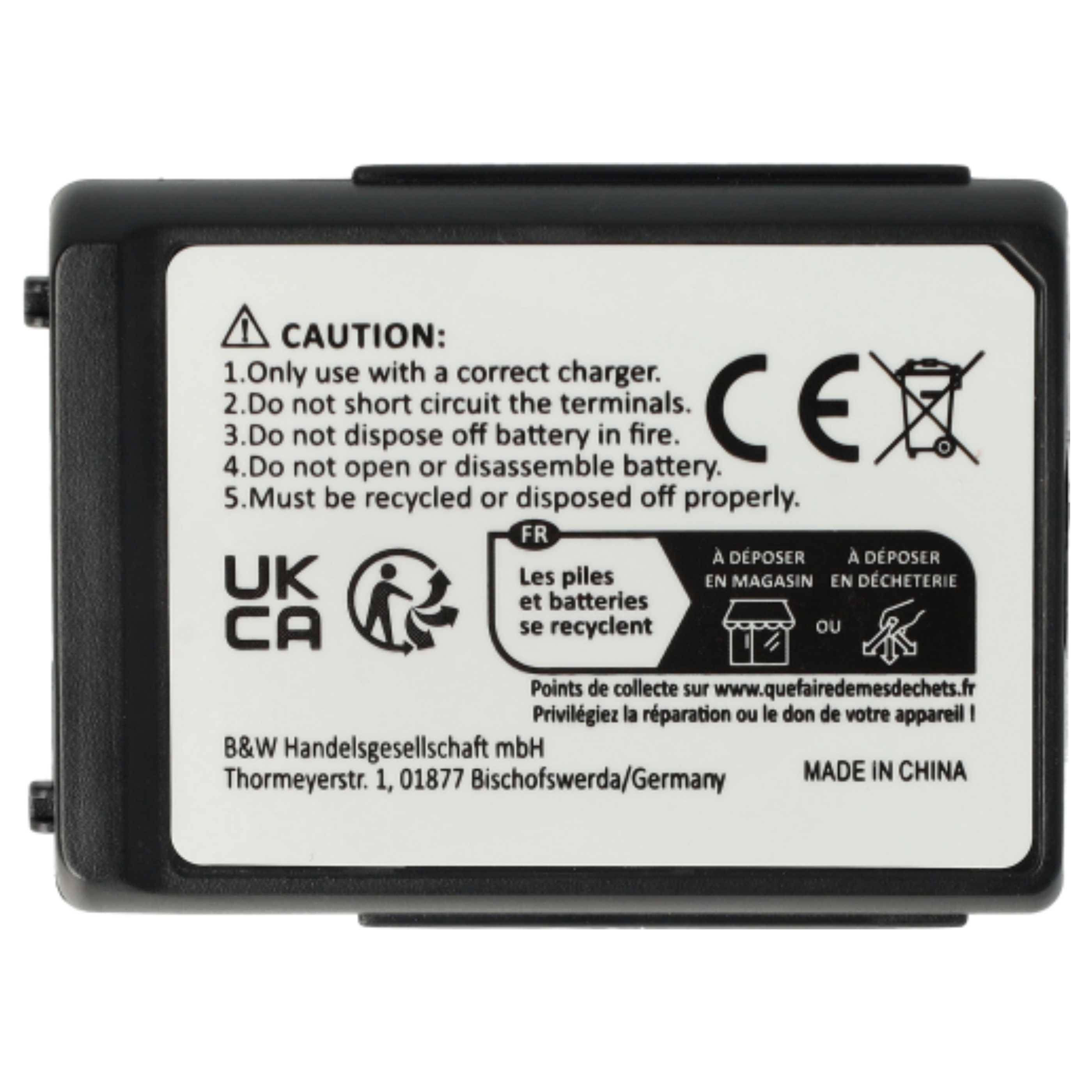 vhbw 3x Akku Ersatz für Alcatel 3BN66305AAAA000828 | für schnurlos Festnetz Telefon (800 mAh, 3,7 V, Li-Ion)
