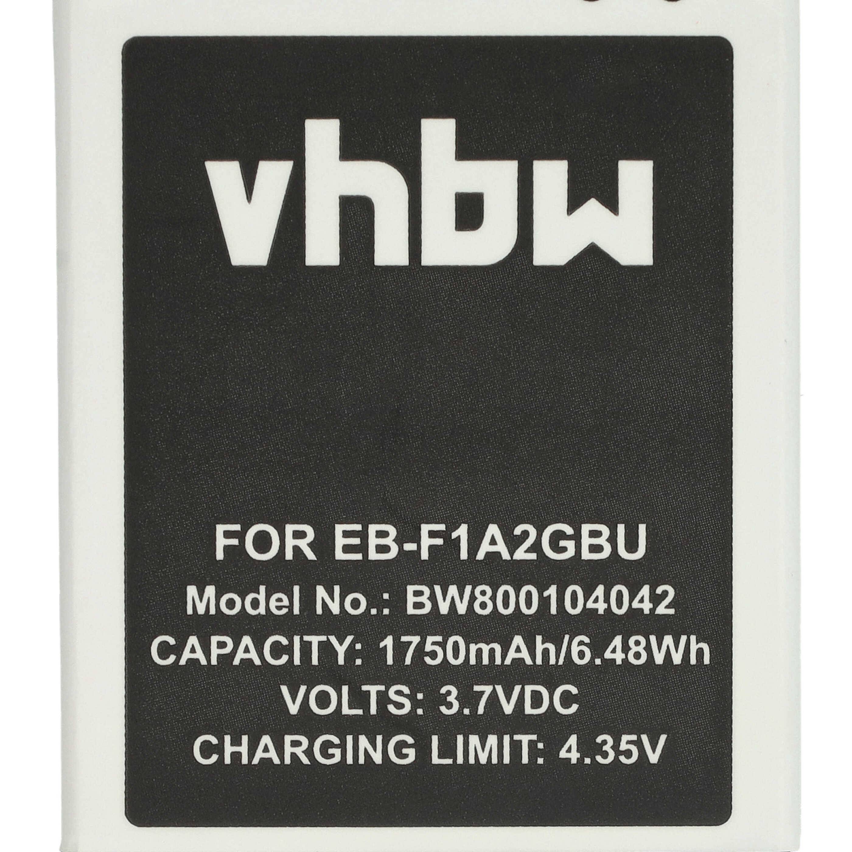 Batterieaufkleber mit folgendem Text: „vhbw