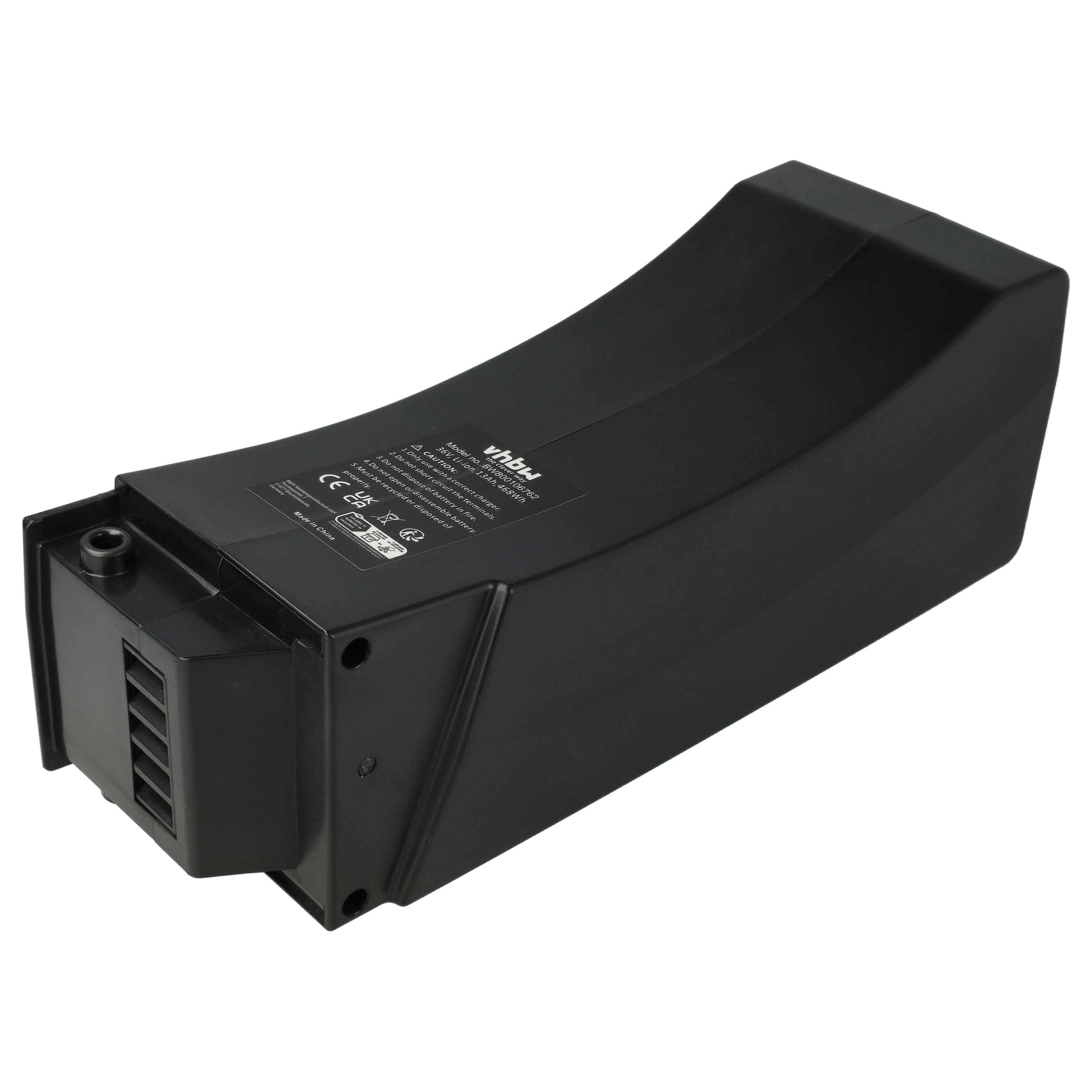 vhbw Akku kompatibel mit Kalkhoff Impulse Compact 8-G Nexus, 8C HS 8-G Nexus E-Bike (13 Ah, 36 V, Li-Ion) - Schwarz