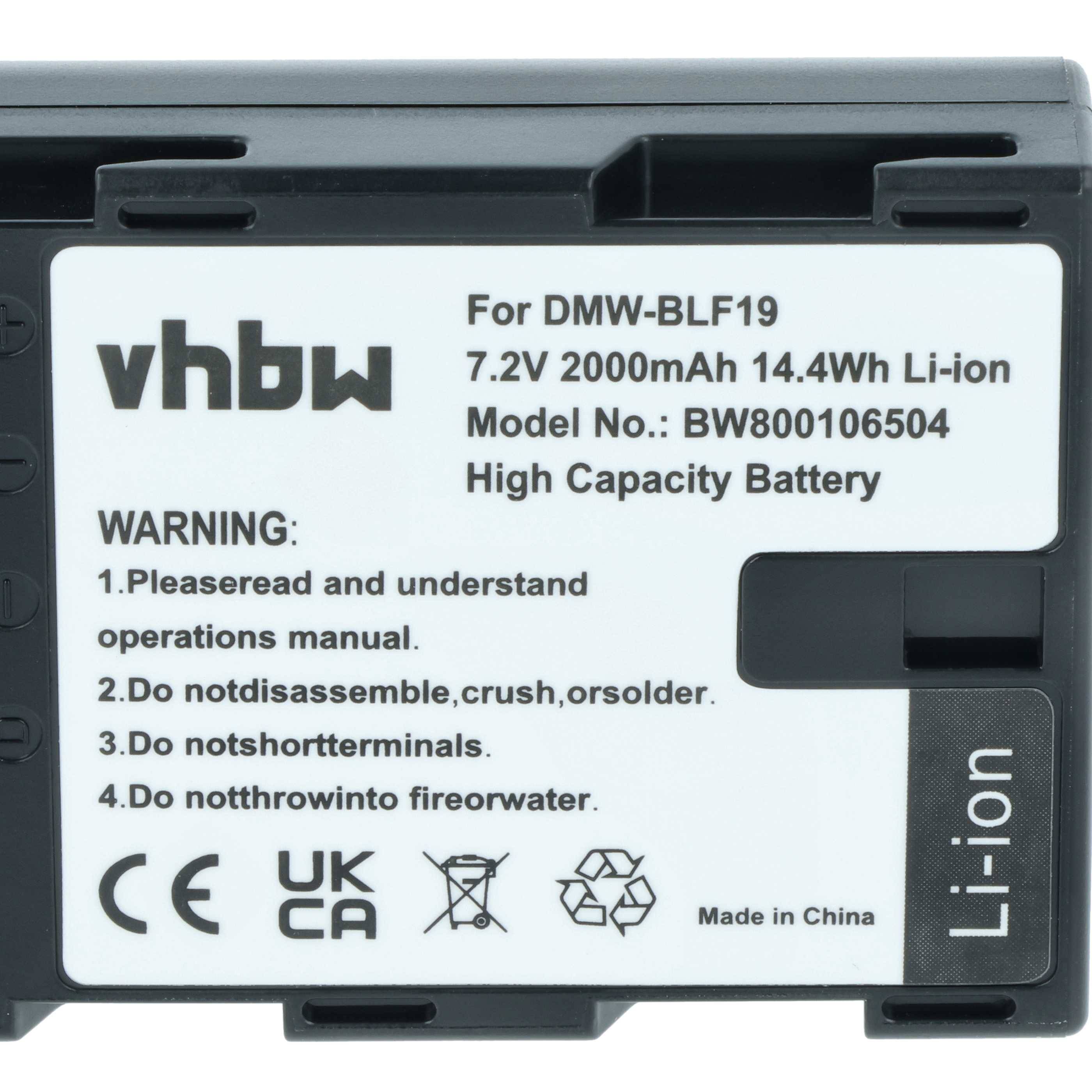 Batterieaufkleber mit Modellnummer „BW800106504