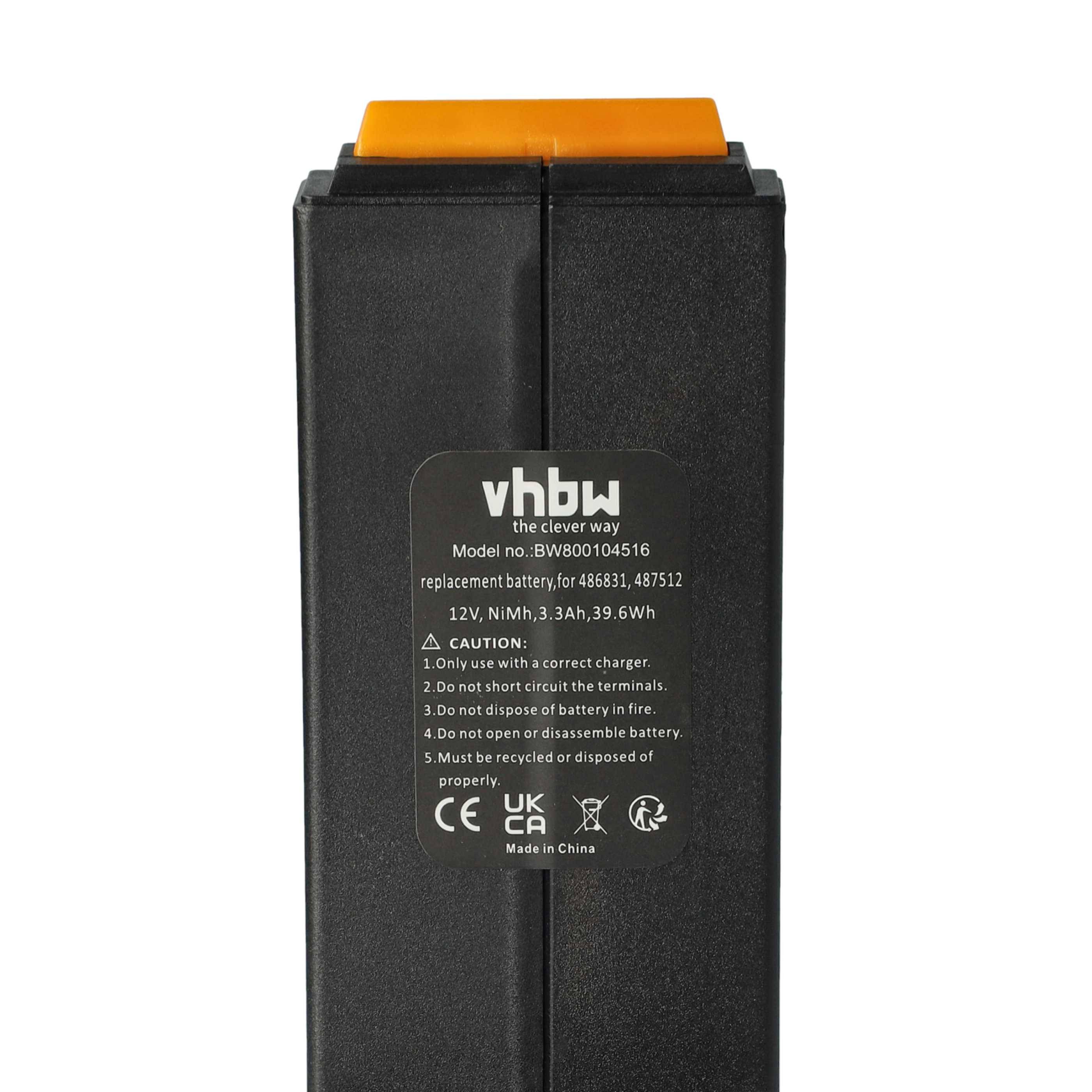 vhbw 3x Akku kompatibel mit Festo Festool CDD12ESC, CDD12ES, CDD12E, CDD12, CCD12v, CCD12MH, CCD12FX Werkzeug (3300 mAh, NiMH, 12 V)