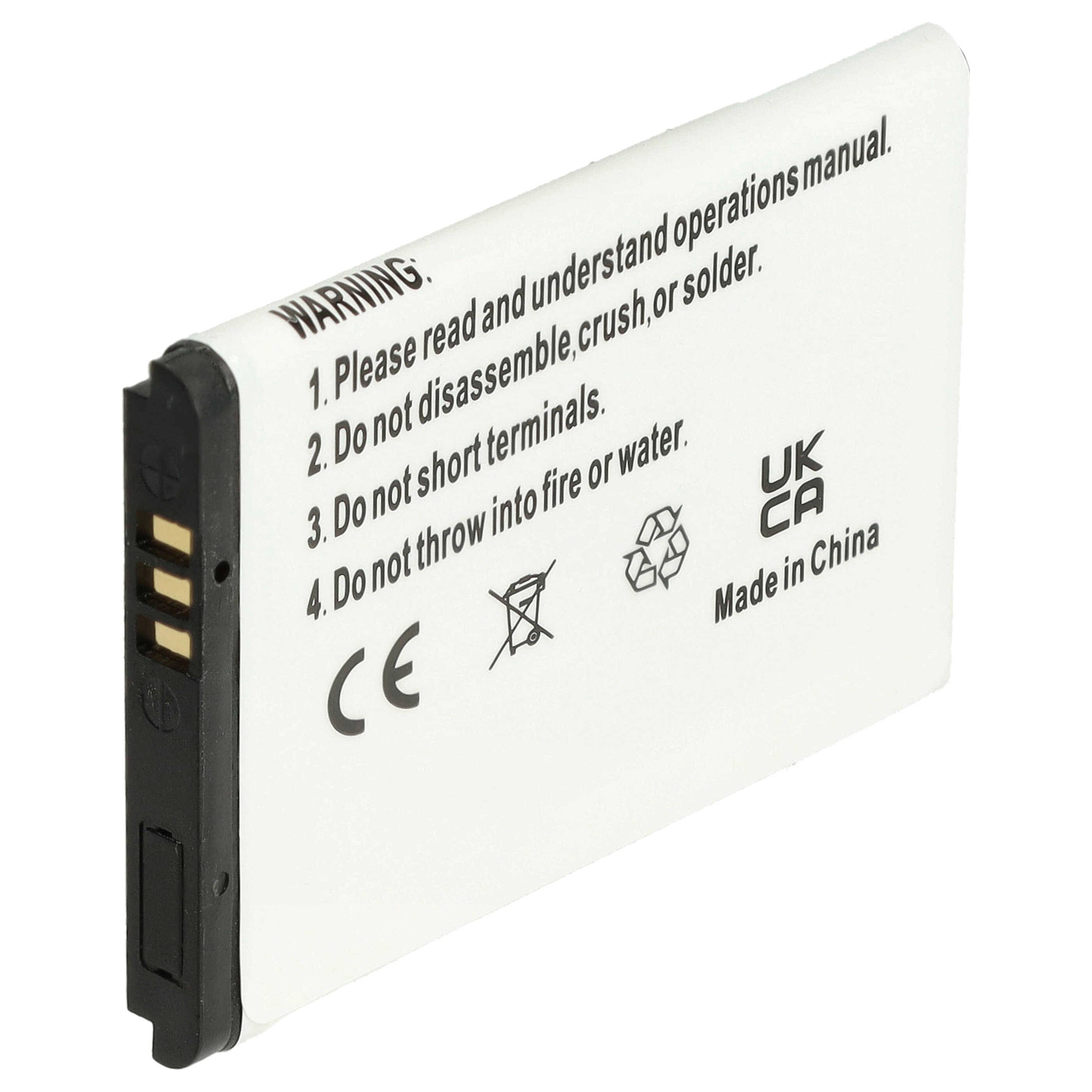 vhbw Akku kompatibel mit Samsung GT-E2600, GT-E2350, GT-M2710C, GT-E2210C, GT-E2530, GT-E2350B Handy Smartphone Telefon (600 mAh, 3,7 V, Li-Ion)