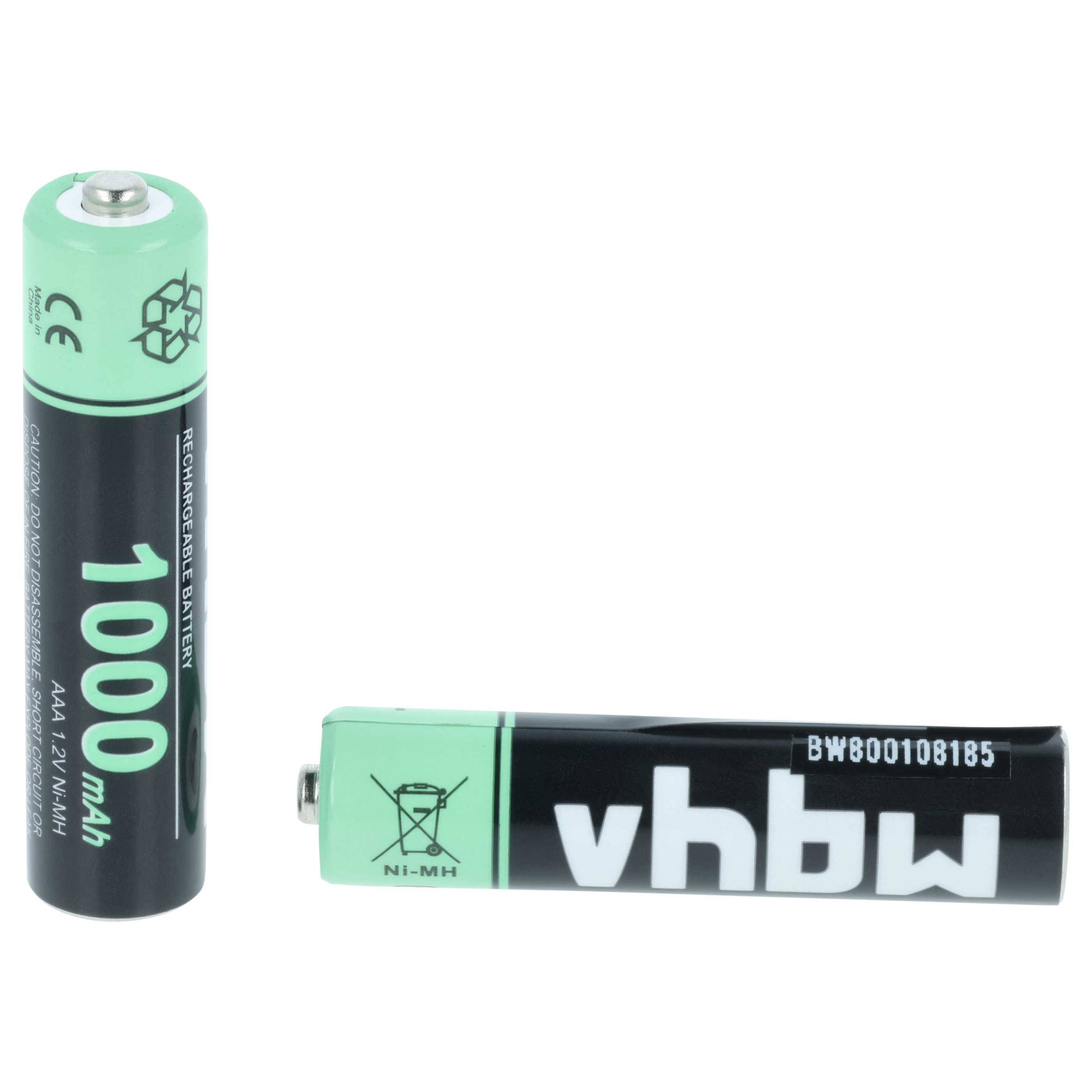 vhbw Akkus AAA, 20 Stück kompatibel mit Grundig D210, D210A, Elya, Classico, Ambio - Akkuzellen, 1000 mAh, 1,2 V, NiMH