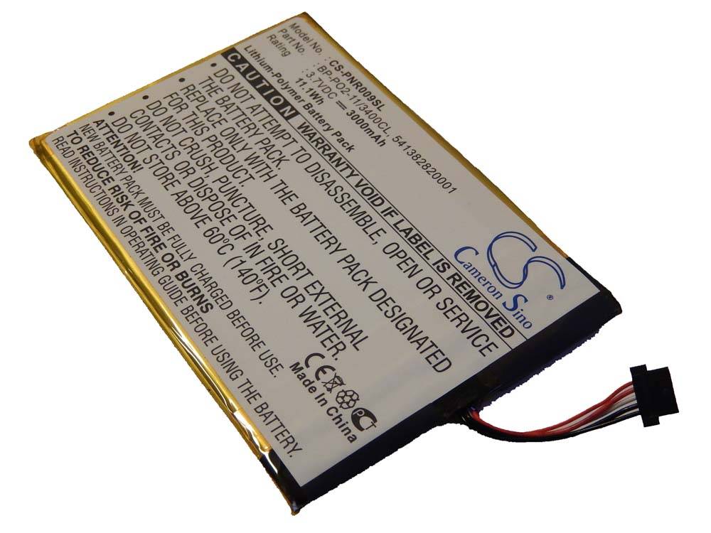 vhbw Akku kompatibel mit Pandigital Novel R90L200, 9 eBook Reader (3000 mAh, 3,7 V, Li-Polymer)