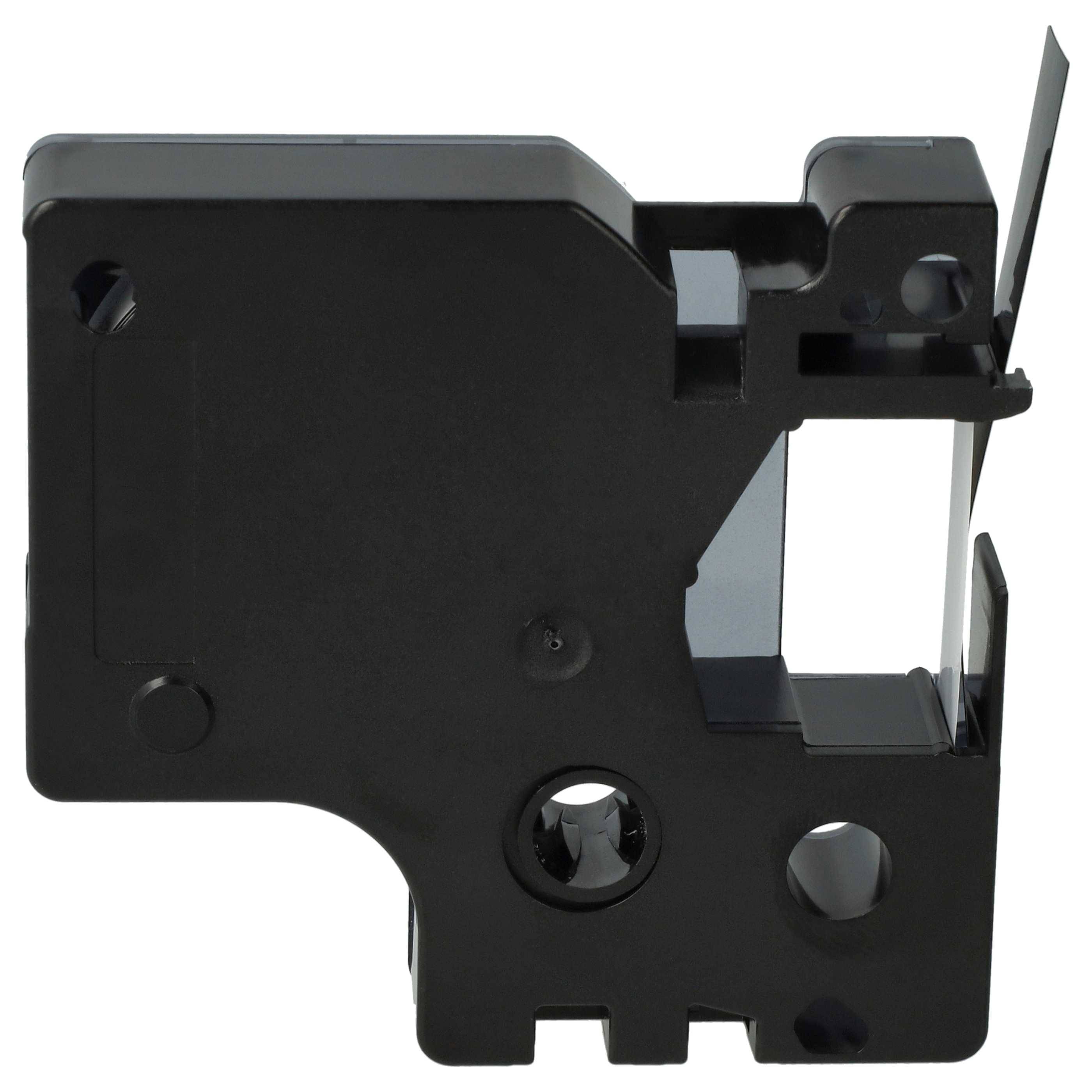 vhbw Schriftband-Kassette kompatibel mit Dymo LabelManager 420P | 400, 450D, 450, 300, 350, 360D, 350D Etiketten-Drucker 7m x 9mm Weiß auf Schwarz