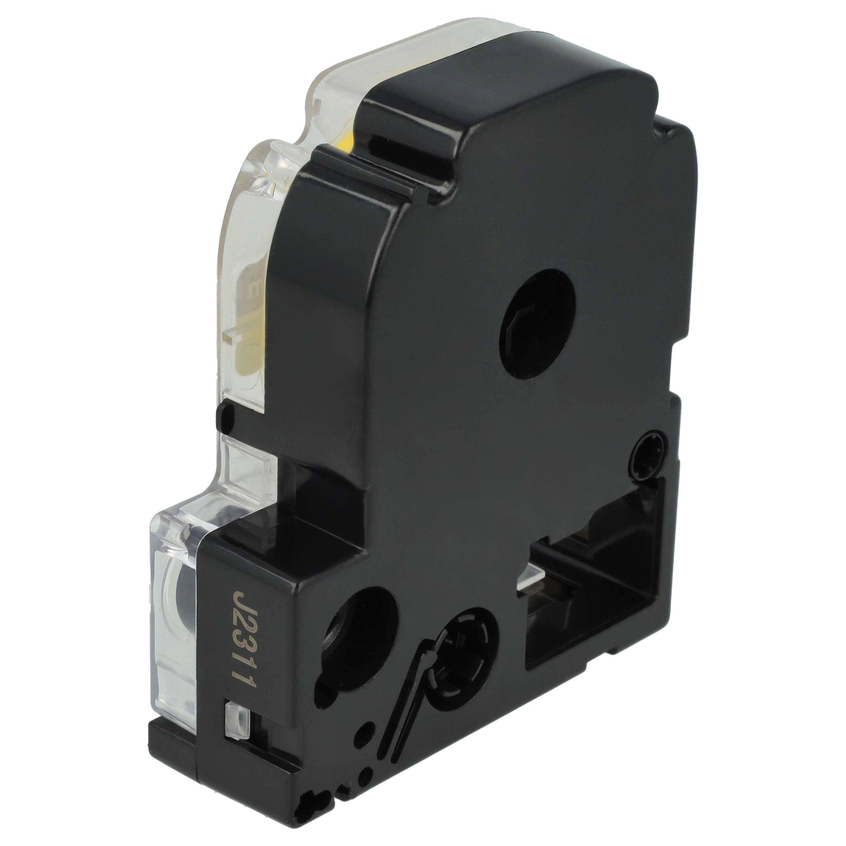 vhbw Schriftband-Kassette kompatibel mit Epson LabelWorks LW-700, OK200, LW-900P, OK720, OK300, OK500P Etiketten-Drucker 8m x 9mm Schwarz auf Gelb