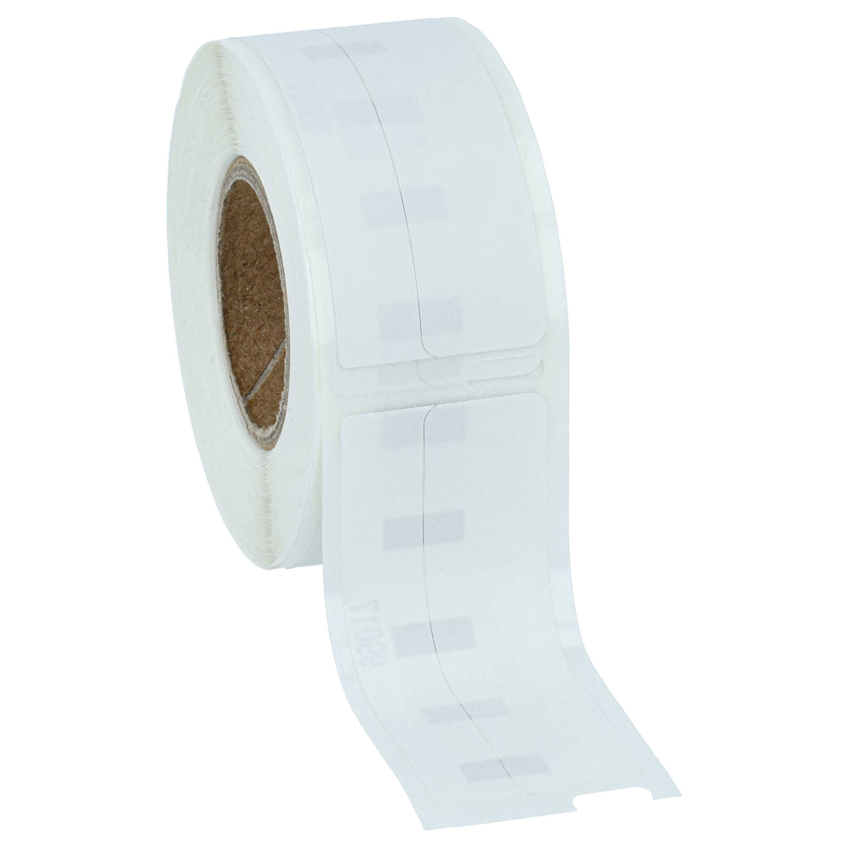 vhbw 5x Etiketten-Rolle kompatibel mit Dymo LabelWriter EL40 | EL60, 330 II, LW400 Etiketten-Drucker Weiß (220 Etiketten), 12mm x 50mm