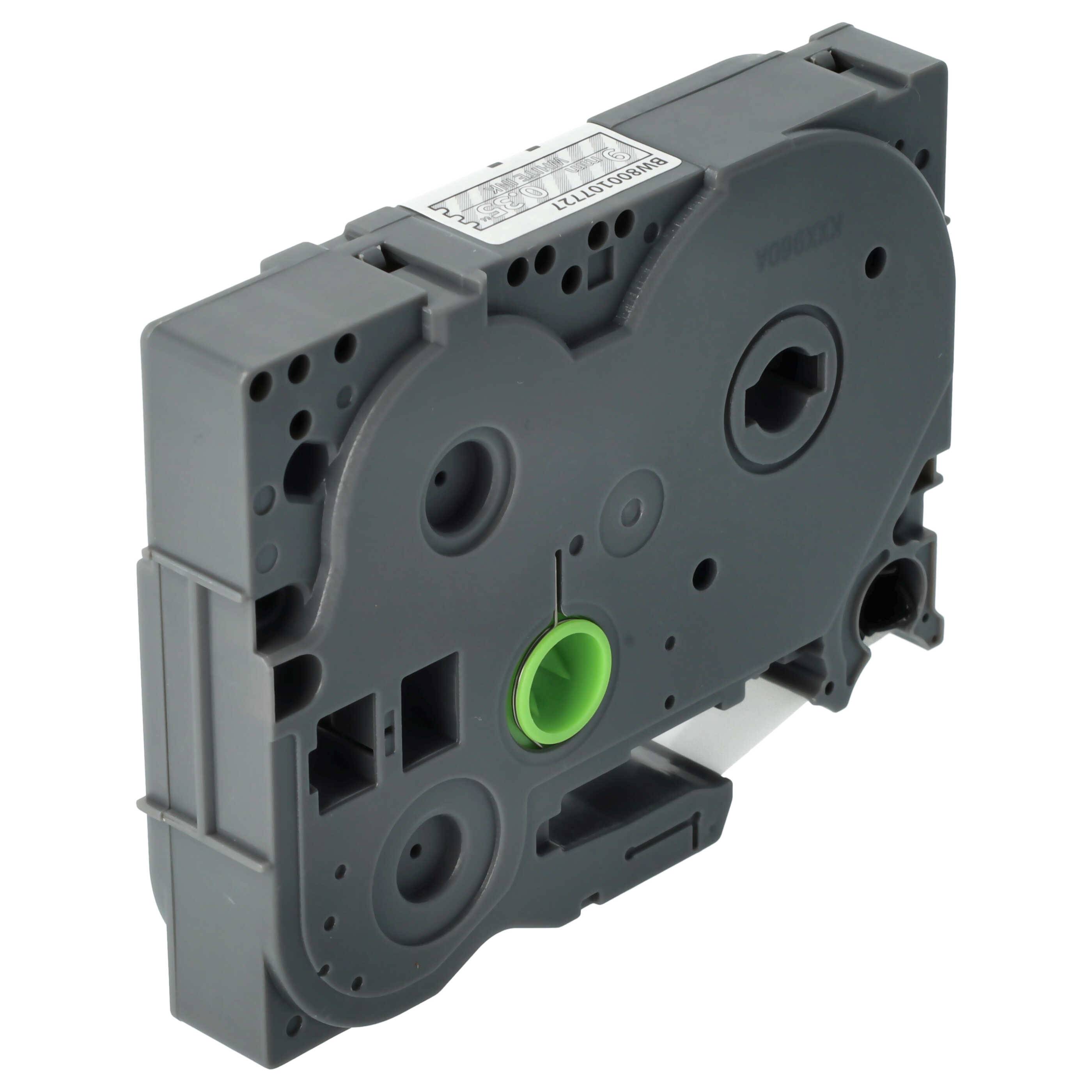 vhbw 1x Schriftband-Kassette kompatibel mit Brother PT RL700S Etiketten-Drucker 8m x 9mm Weiß auf Transparent