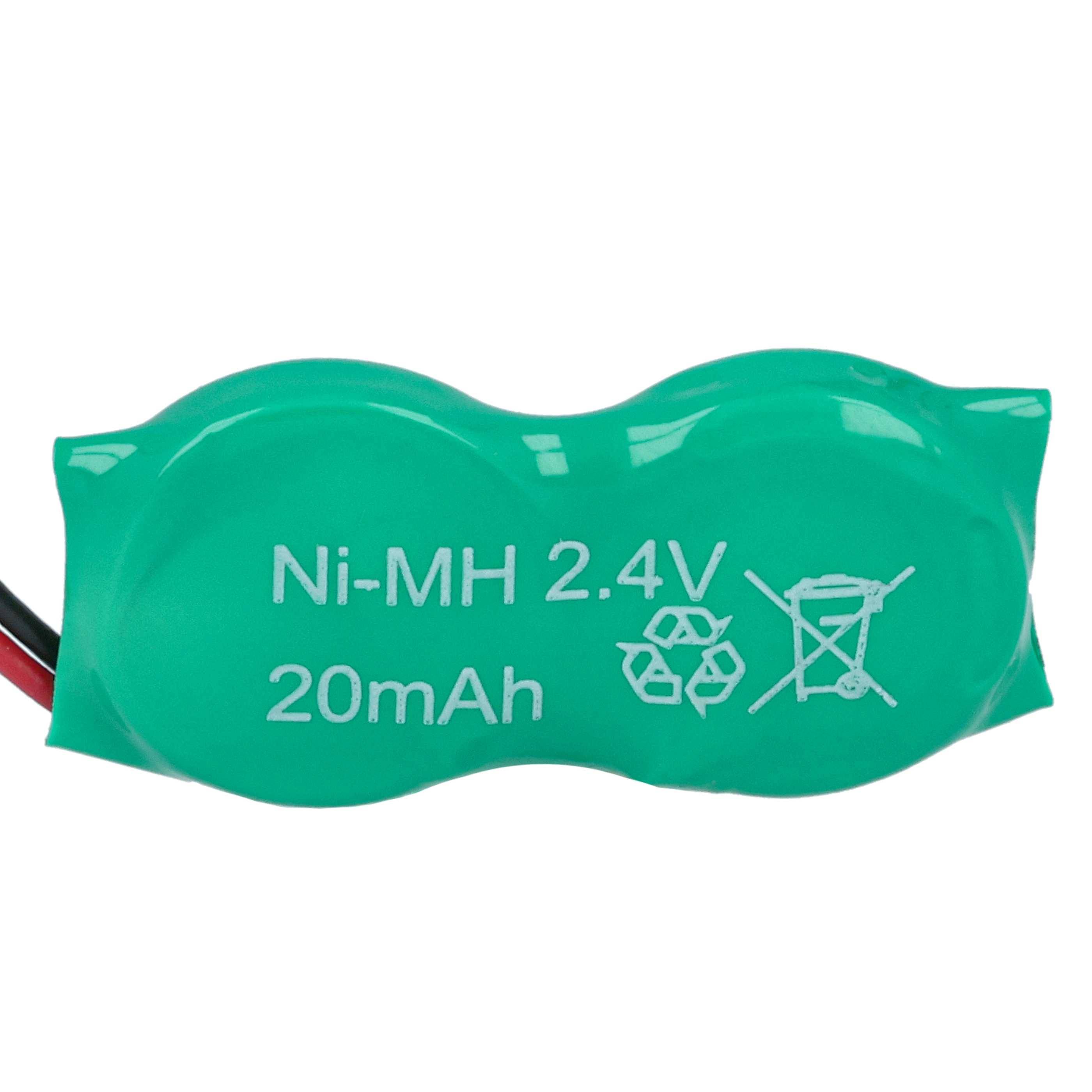 vhbw BIOS-Batterie kompatibel mit Toshiba Satellite A15-S1291, A15-S157, A15-S1292, A15-S1692, A15-S158 Computer Notebook (20 mAh, 2,4 V, NiMH)