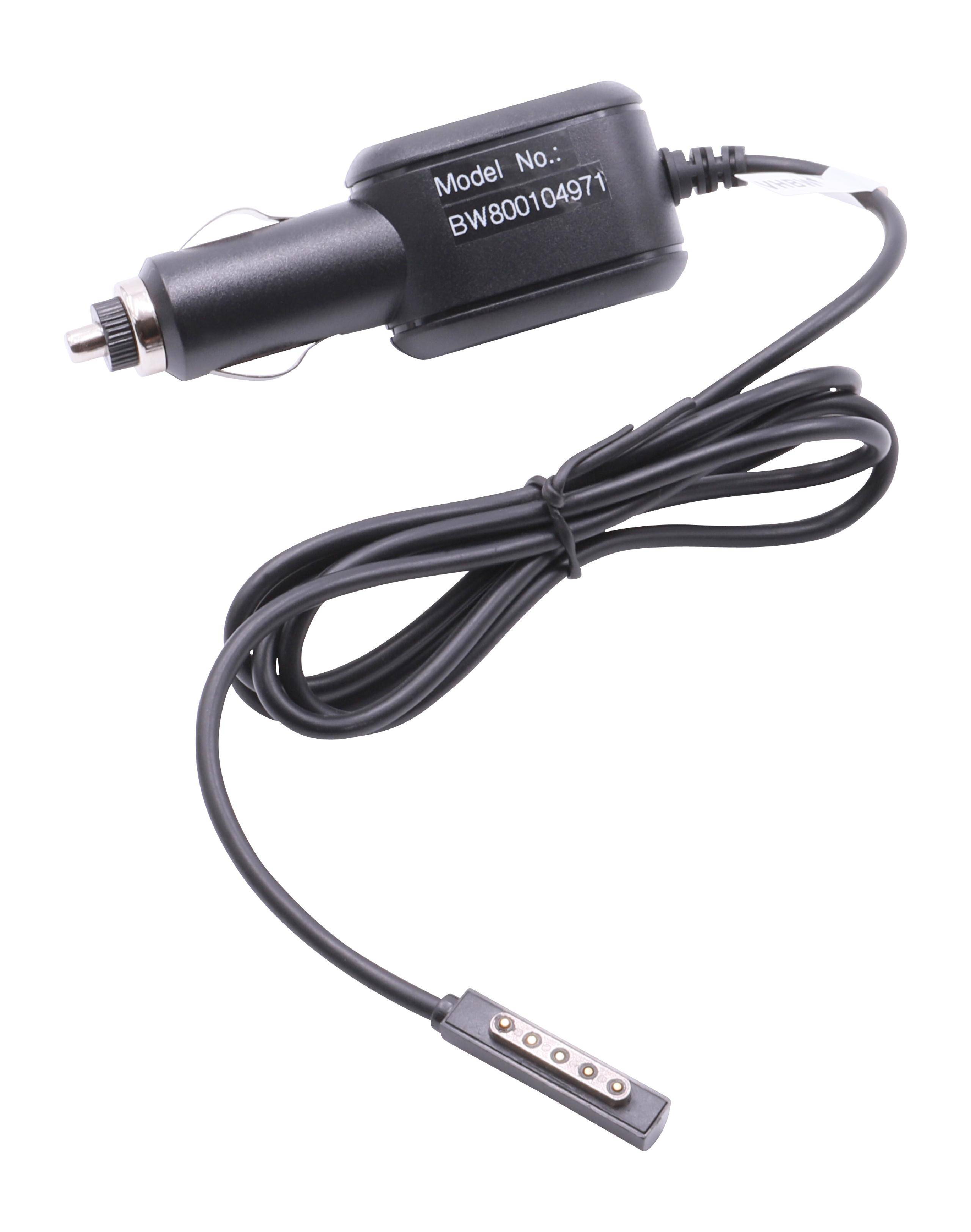 vhbw Kfz-Netzteil, Ladekabel, Ladegerät 43W (12V/3.6A) kompatibel mit Microsoft Surface Pro 2 64GB, Pro 2 128GB, Pro 256GB