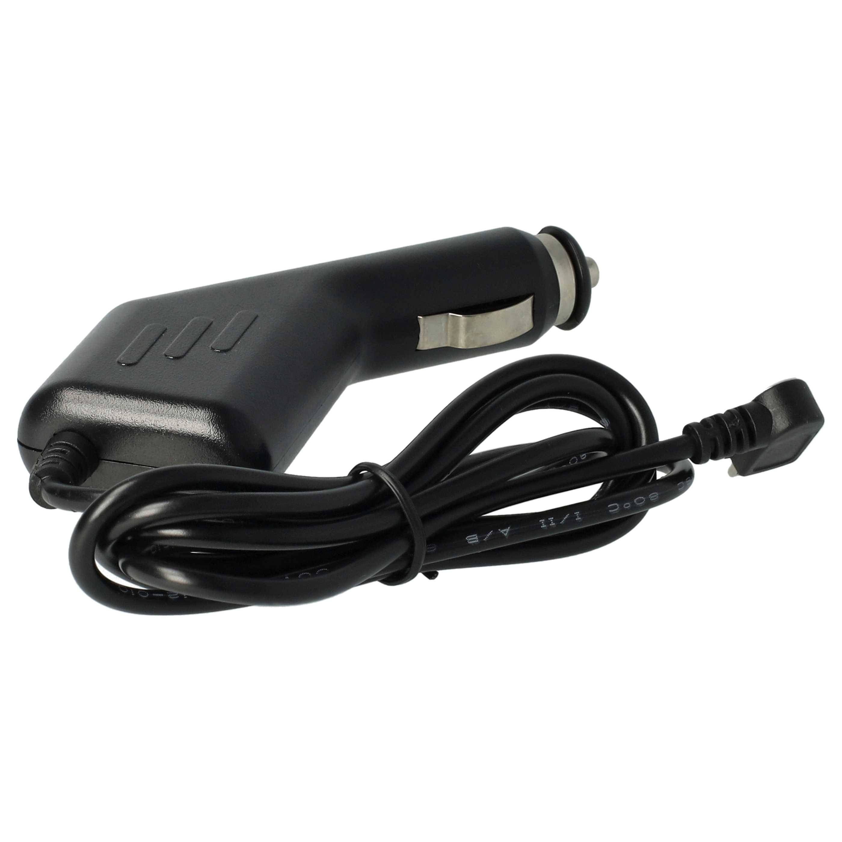 vhbw Autoladekabel Micro-USB kompatibel mit Olympia Nova Plus | Nova, Joy, Style, 90° Stecker Schwarz 11,8 cm 12V / 1,0 A