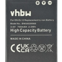 vhbw Li-Ion Akku 700mAh (3.6V) kompatibel mit Kamera Camcorder Video Nikon CoolPix A1000, B600 Ersatz für EN-EL12. vhbw Li-Ion Akku 700mAh (3.6V) kompatibel mit Kamera Camcorder Video Nikon CoolPix A1000, B600 Ersatz für EN-EL12.