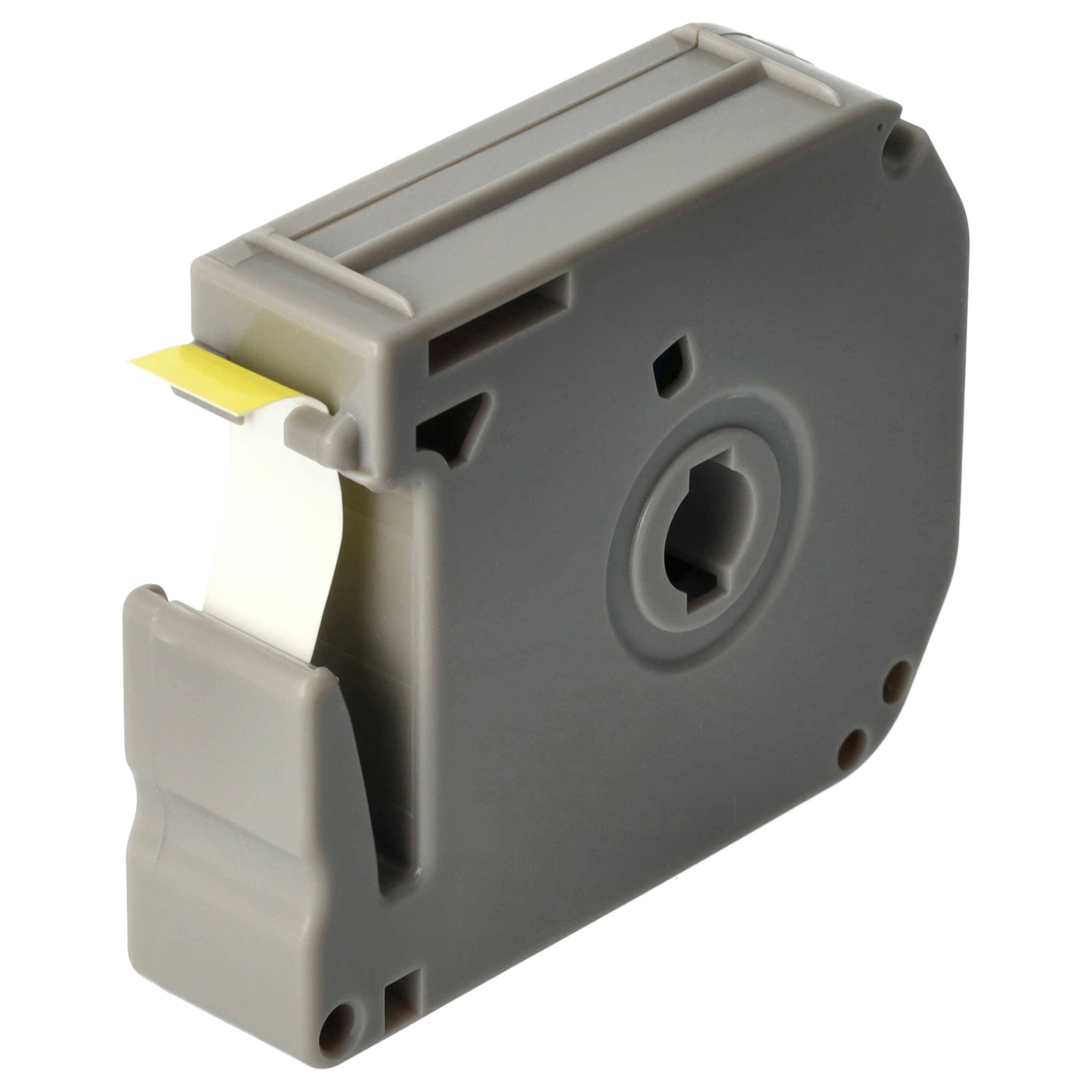 vhbw Schriftband-Kassette kompatibel mit Brother PT PT-100 | PT-65SB, PT-65, PT-55S, PT-55BM, BB4, PT-110 Etiketten-Drucker 8m x 9mm Schwarz auf