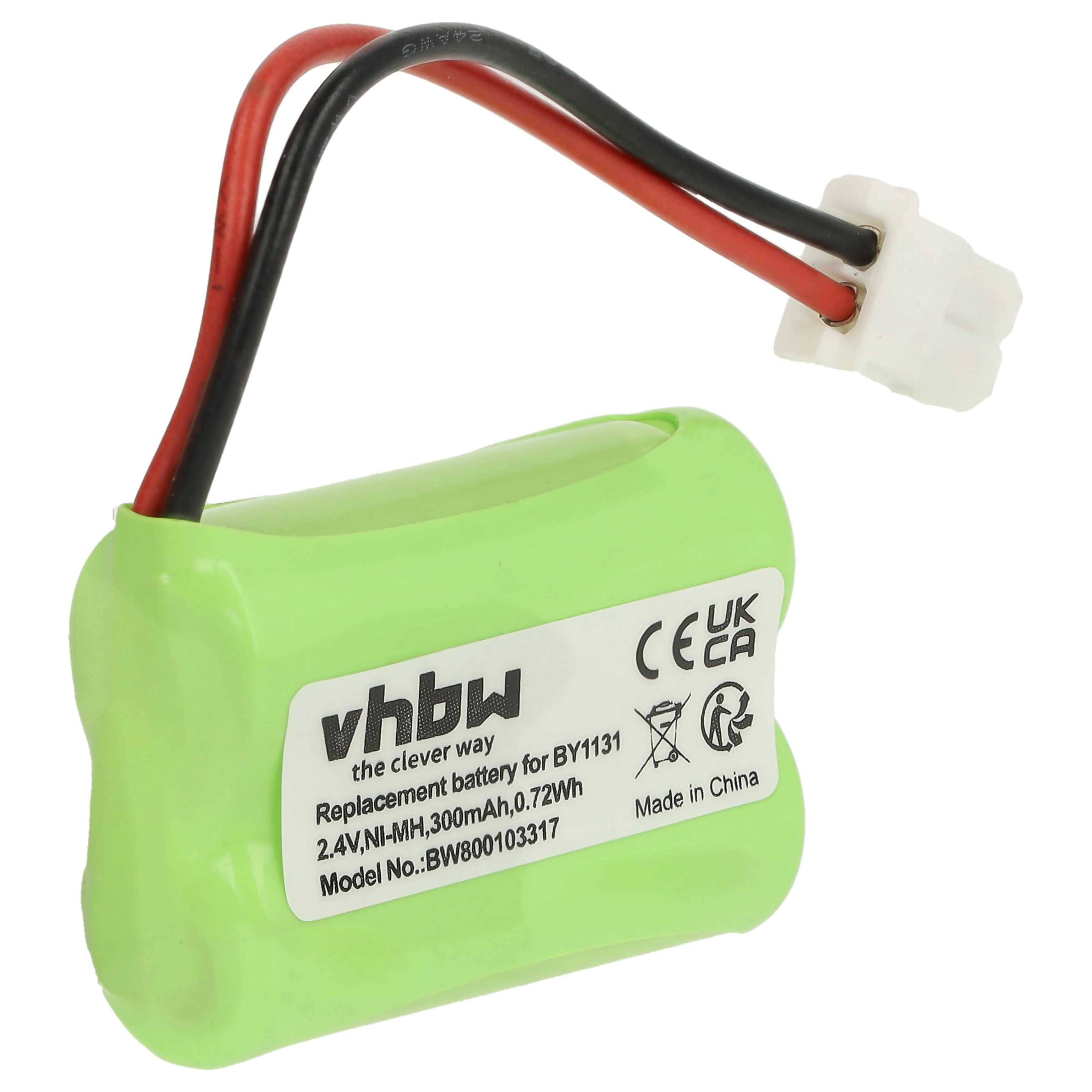vhbw Akku kompatibel mit Motorola MBP11 | Babyphone Babytalker (300mAh, 2,4V, NiMH)