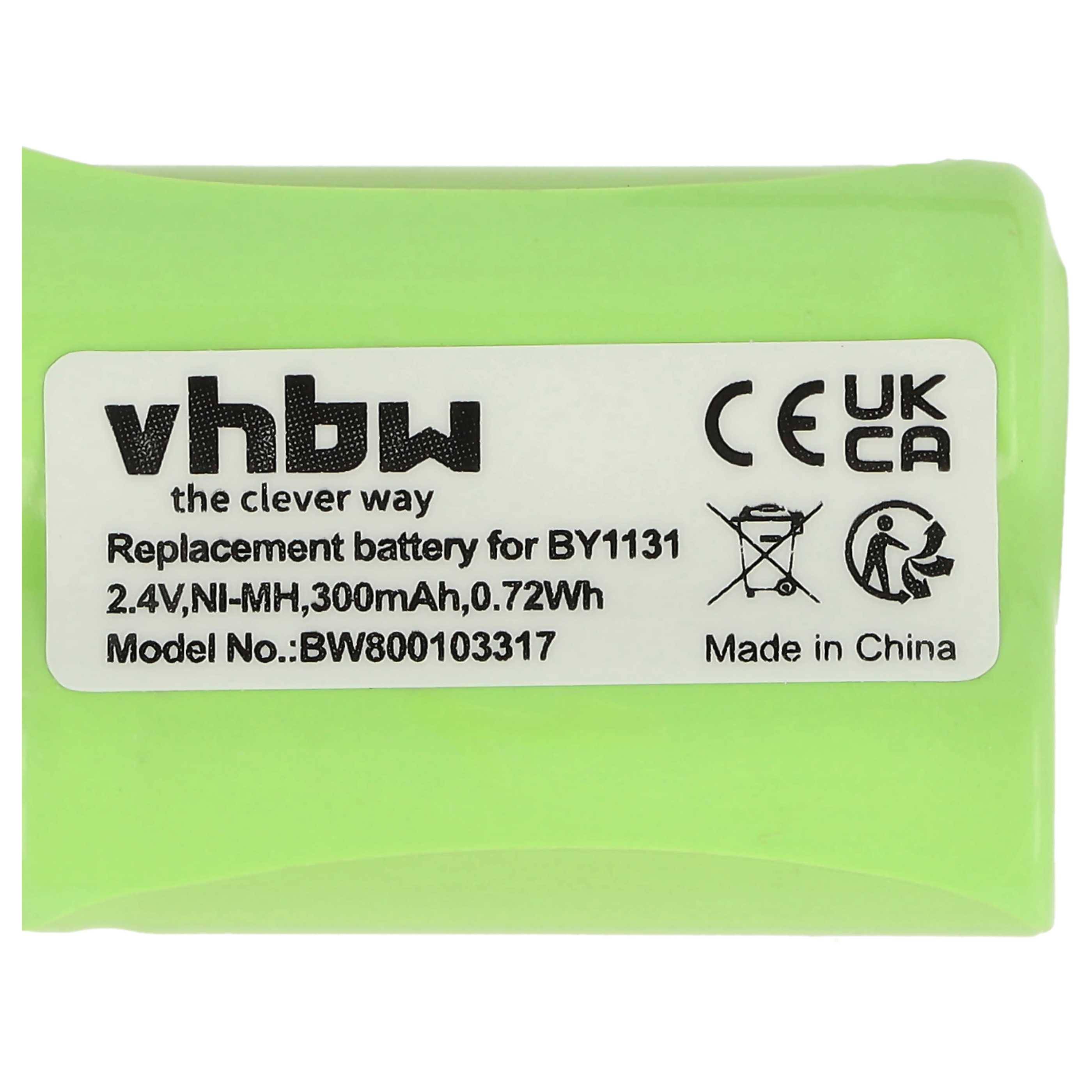 vhbw Akku kompatibel mit Motorola MBP11 Babyphone Babytalker (300mAh, 2,4V, NiMH)