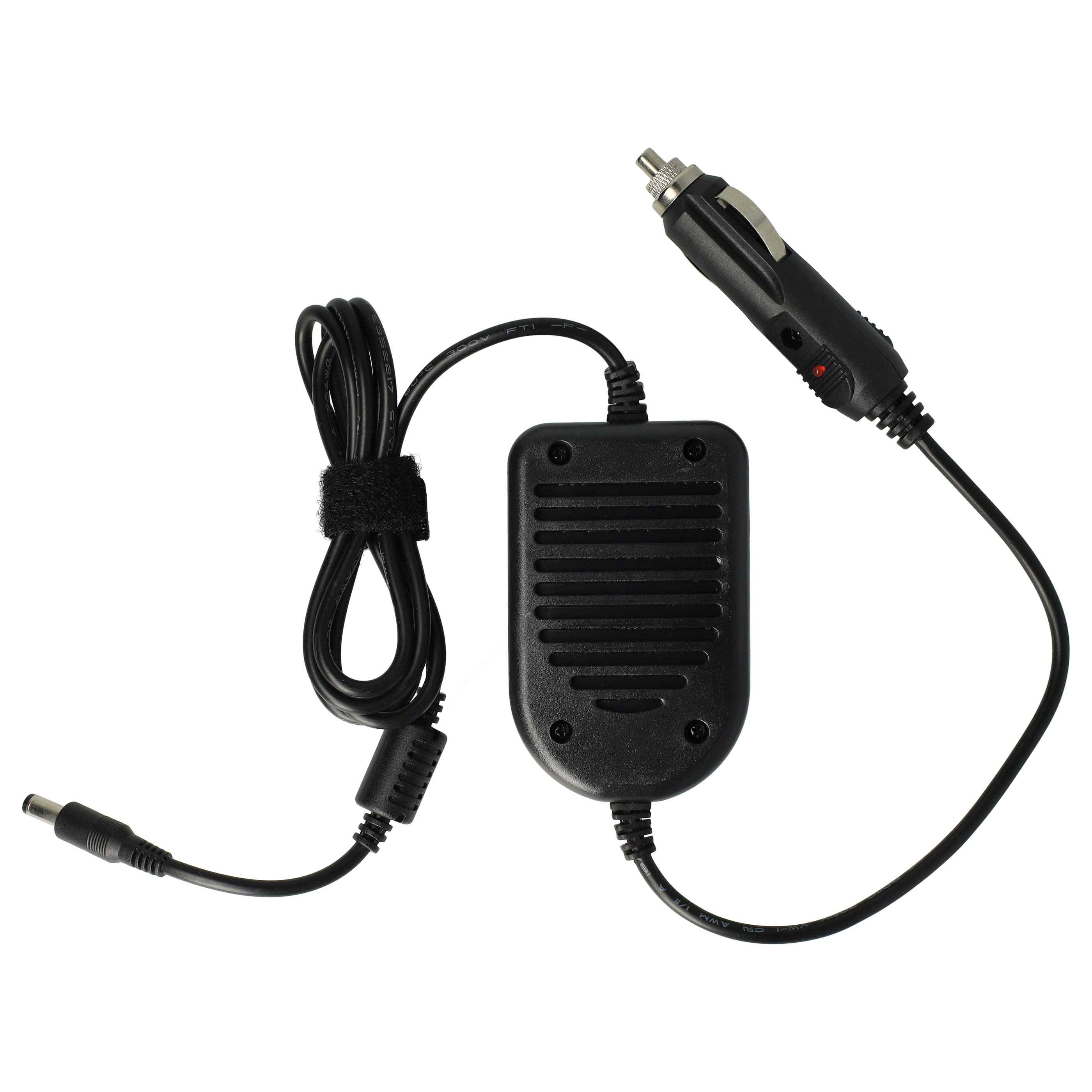 vhbw KFZ-Ladekabel Ersatz für ADP-90SB BB, ADP-65DB, 91.48R28.003, ADP-90SB-BB für Notebook - 12V Ladegerät Schwarz 4,74 A