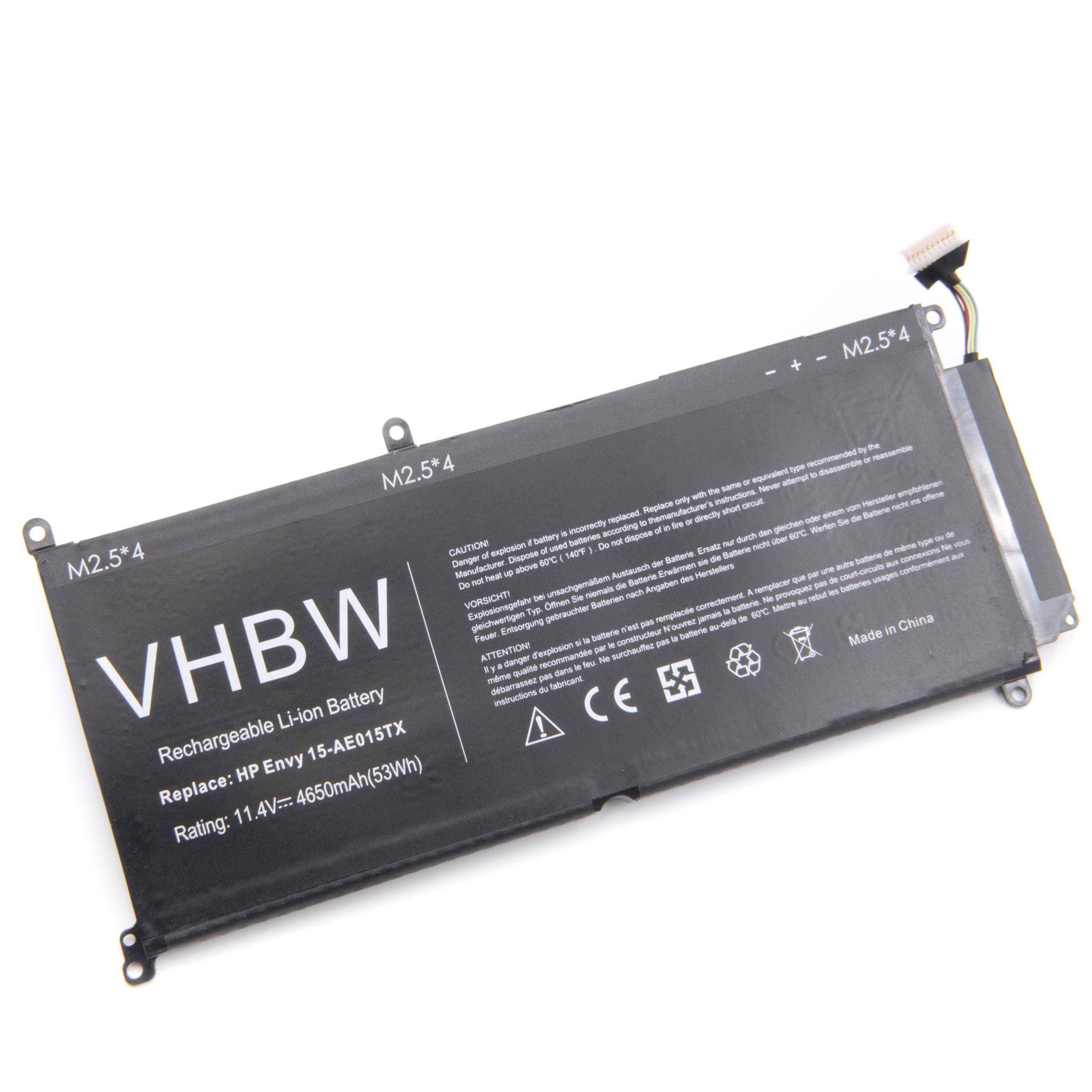 vhbw 1x Akku kompatibel mit HP Envy 15-AE021TX, 15-AE020TX, 15-AE125TX, 15-AE124TX, 15-AE122TX, m6 Notebook (4650 mAh, 11,4 V, Li-Ion)