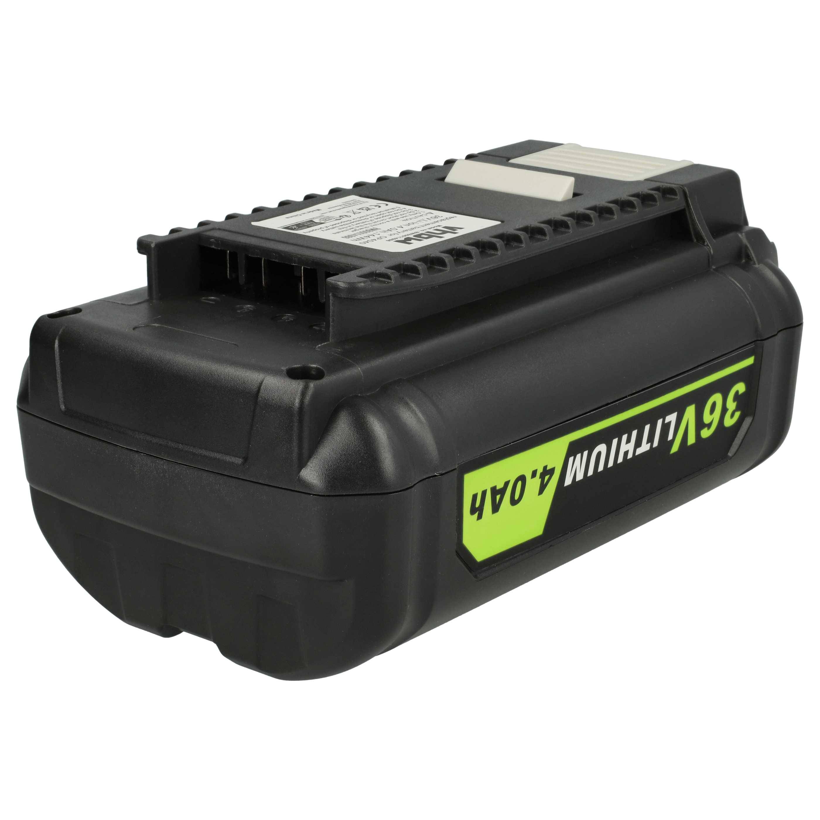 vhbw 1x Akku kompatibel mit Ryobi RY40250, RY40220, RY40202, RY40204, RY40402, RY40400, RY40210 Werkzeug (4000 mAh, Li-Ion, 36 V)