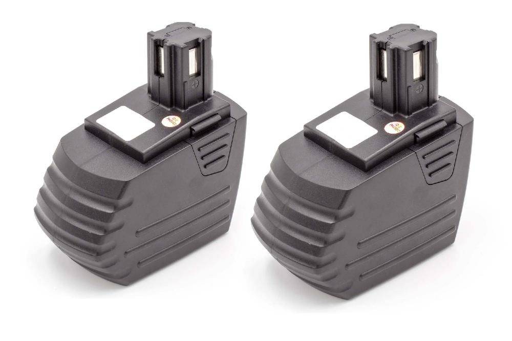 vhbw 2x Akku Ersatz für Hilti SFB150, SFB155, SFB150A, SFB151 für Werkzeug (1500 mAh, NiMH, 15,6 V)