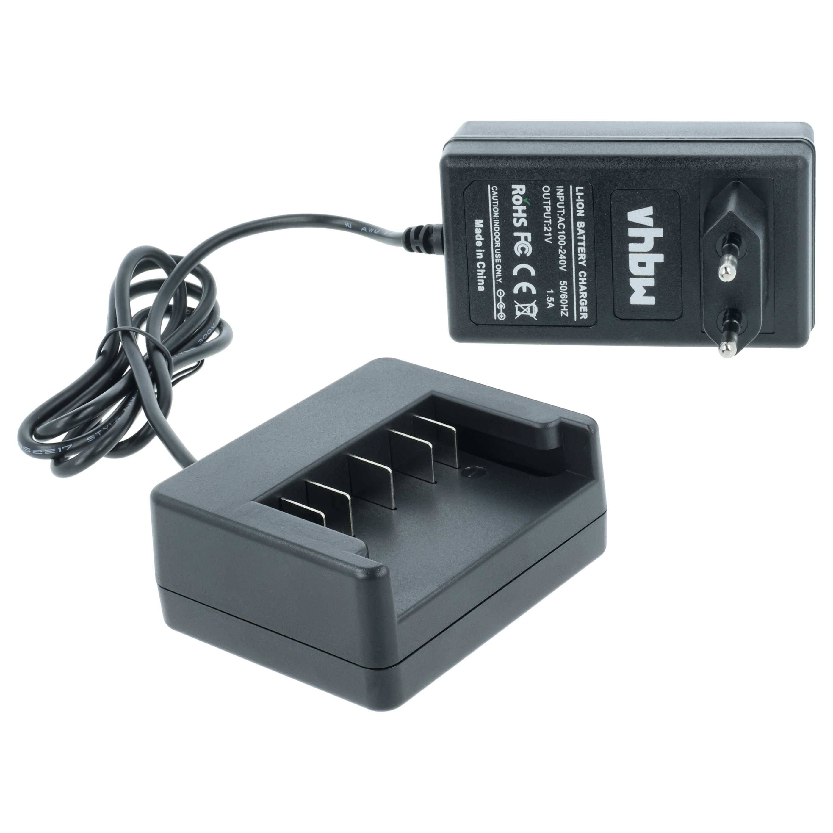 vhbw Ladegerät kompatibel mit Bosch 37618-01 | CCS180, CCS180B, CCS180K, CFL180, CRS180, CRS180B, CRS180K, DDS181 Werkzeug Akkus