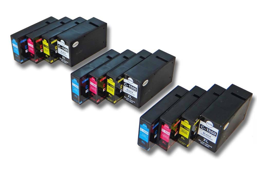 vhbw 12x Tintenpatronen kompatibel mit Canon MB2750, MB2755, MB2150, MB2155 Drucker (Kompatibel)