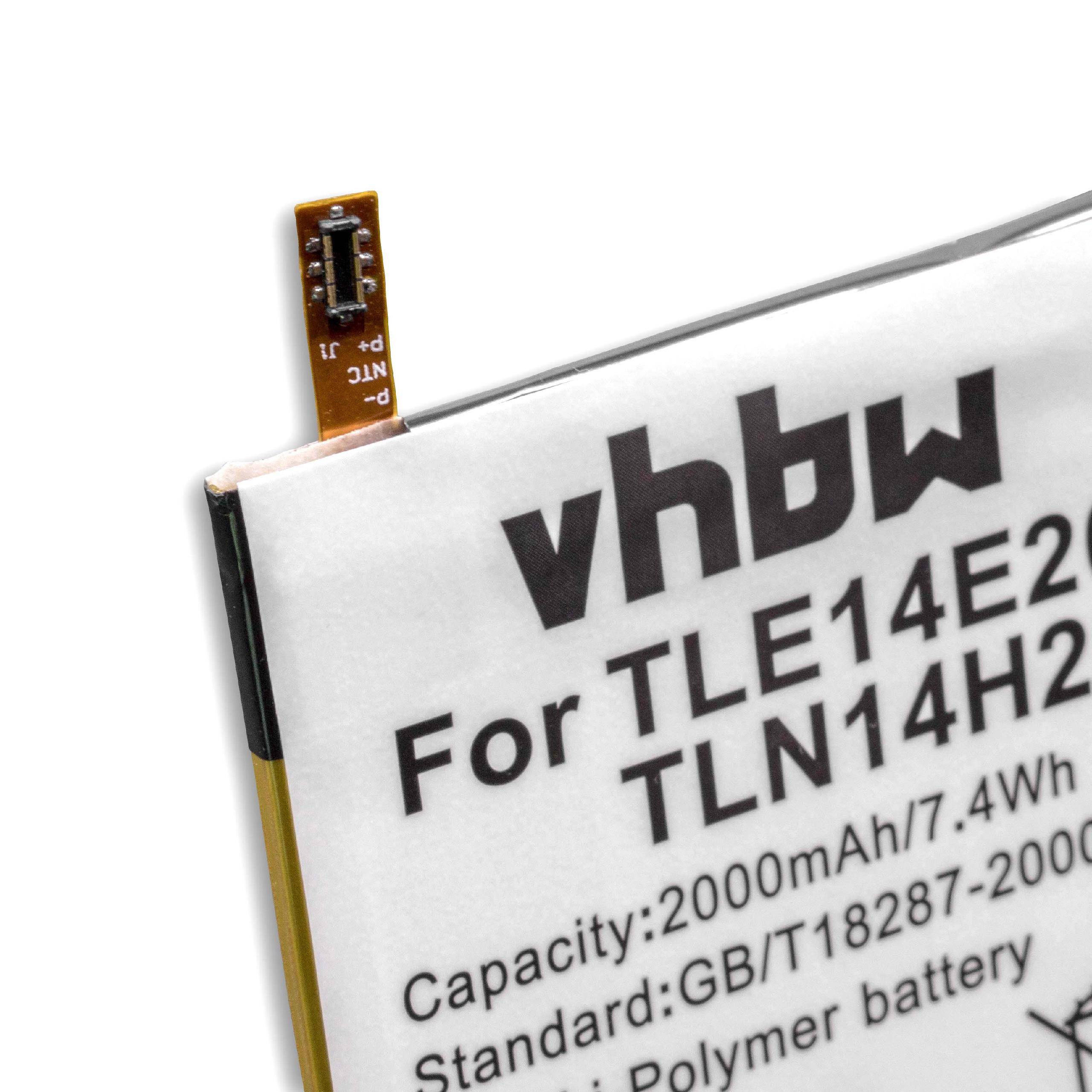 vhbw Akku kompatibel mit Wiko Highway Pure, Highway Signs Handy Smartphone Telefon (2000mAh, 3,8V, Li-Polymer)