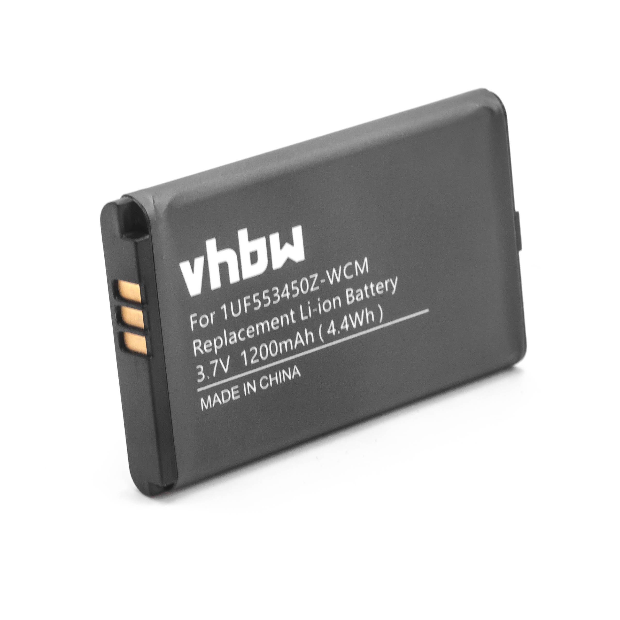 vhbw Akku kompatibel mit Bamboo CTH-470K-NL | CTH-470K-RU, CTH-470K-PL, CTH-470S-DE, CTH-470K-xx Tablet Pad (1200 mAh, 3,7 V, Li-Ion)