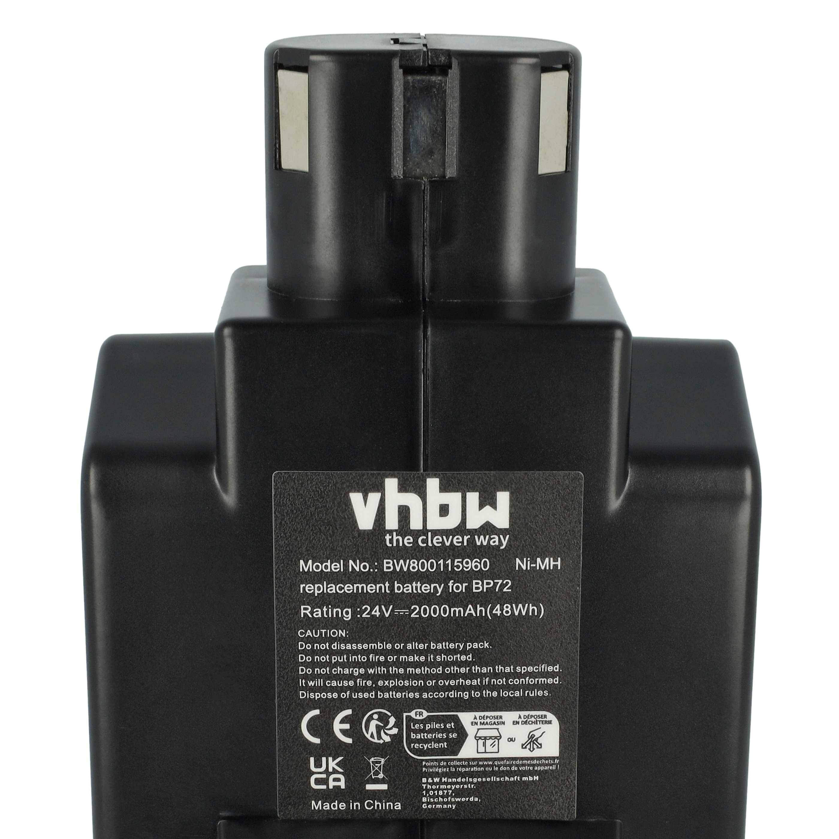 vhbw Akku kompatibel mit Hilti TE 5 A Werkzeug | (2000 mAh, NiMH, 24 V)