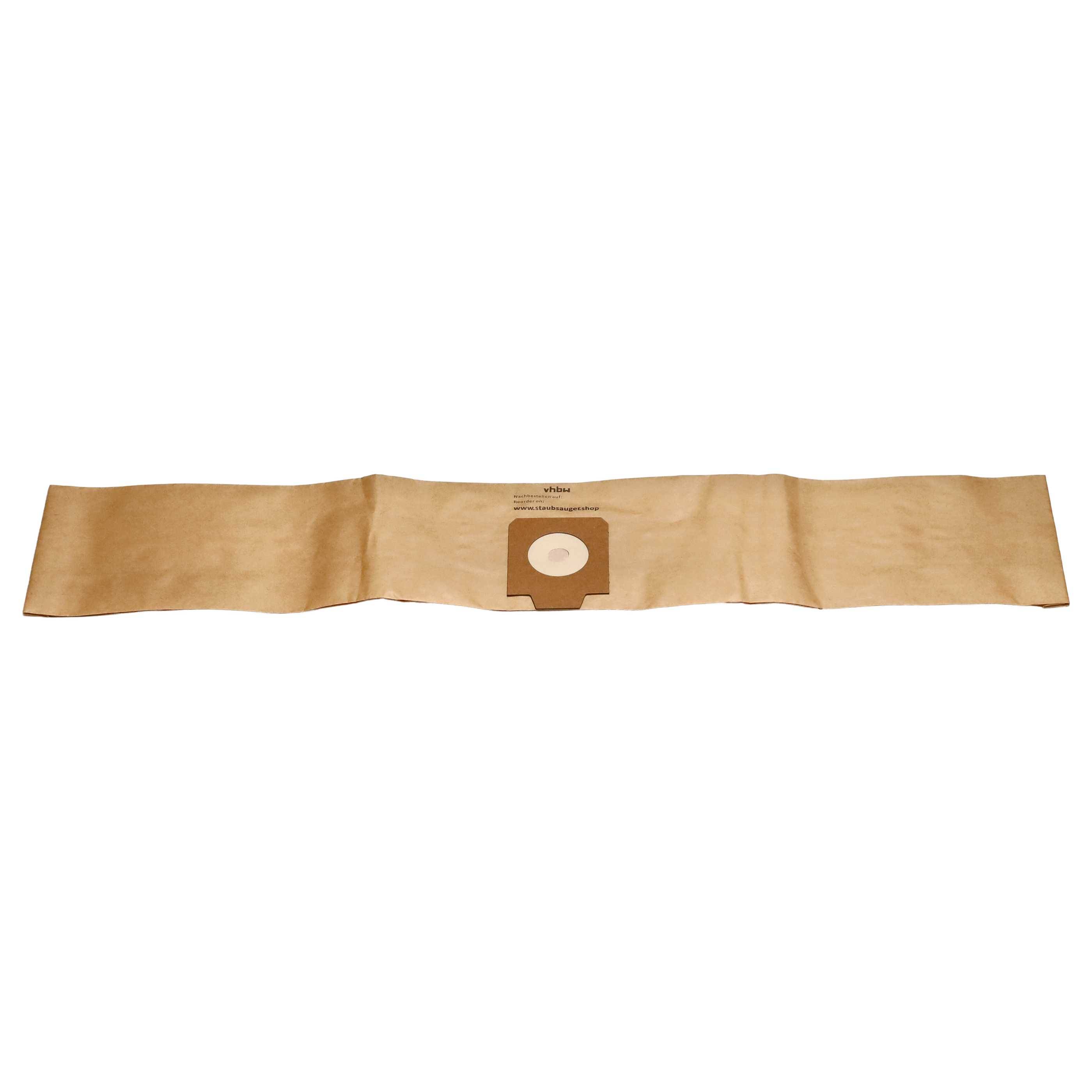 vhbw 30x Staubbeutel kompatibel mit EVA UZ 930 / UZ930 Staubsauger - Papier, 95,5cm x 17cm Sandfarben
