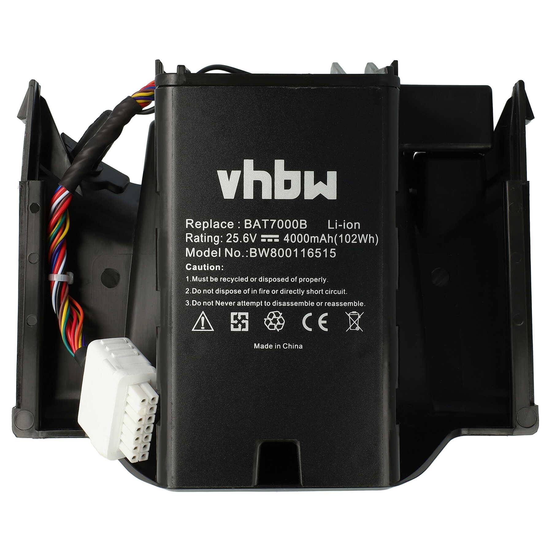 vhbw Akku Ersatz für Robomow BAT7000B für Rasenroboter Rasenmäher | (4000mAh, 25,6V, Li-Ion)
