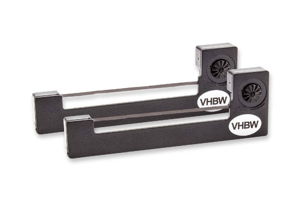 vhbw 2x Farbband Schriftband kompatibel mit Datamega DPN 190, DPN 150 Nadeldrucker, Bondrucker - Schwarz