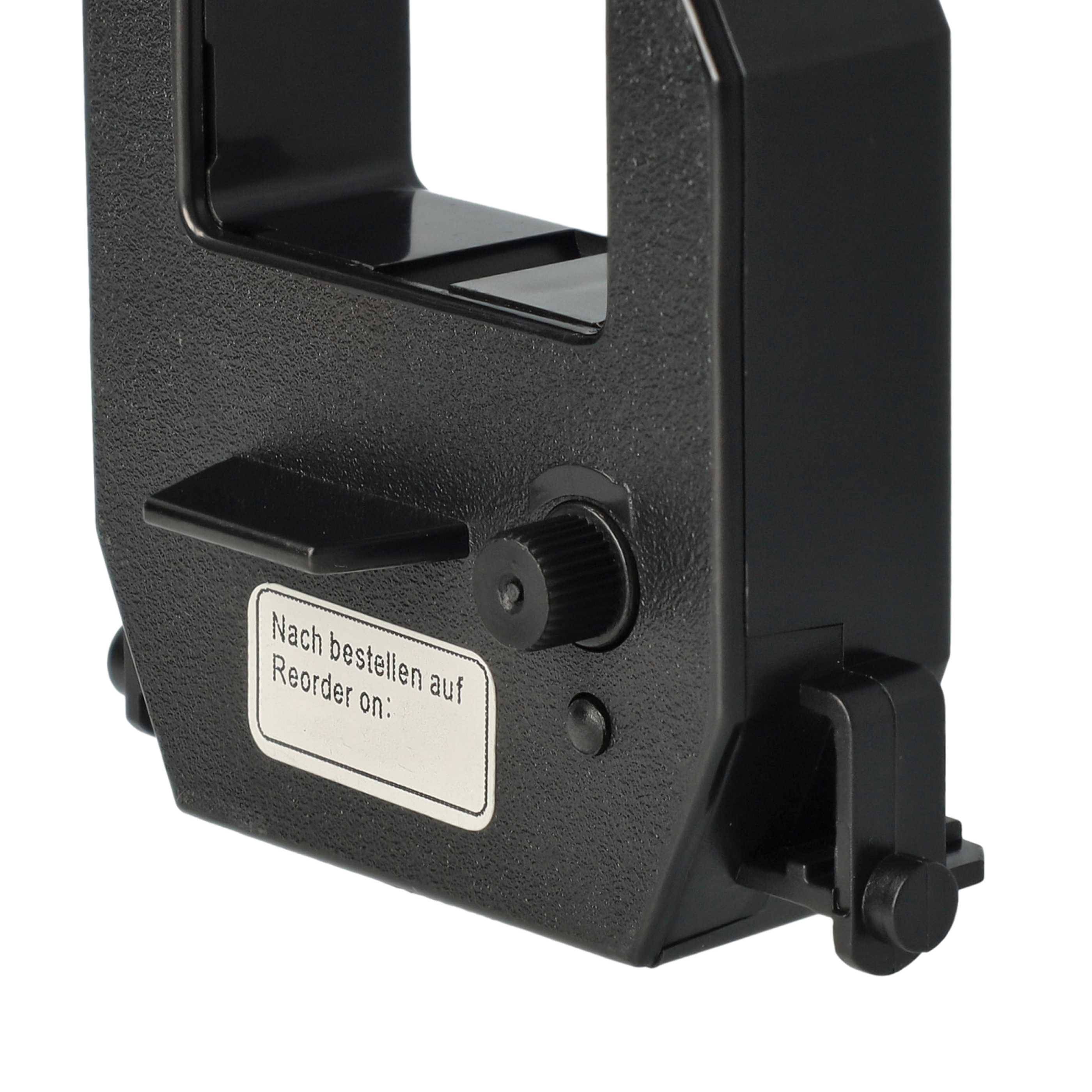 vhbw 10x Farbband Schriftband Ersatz für Amano CE-315150, CE-315152 für Nadeldrucker, Bondrucker - Schwarz