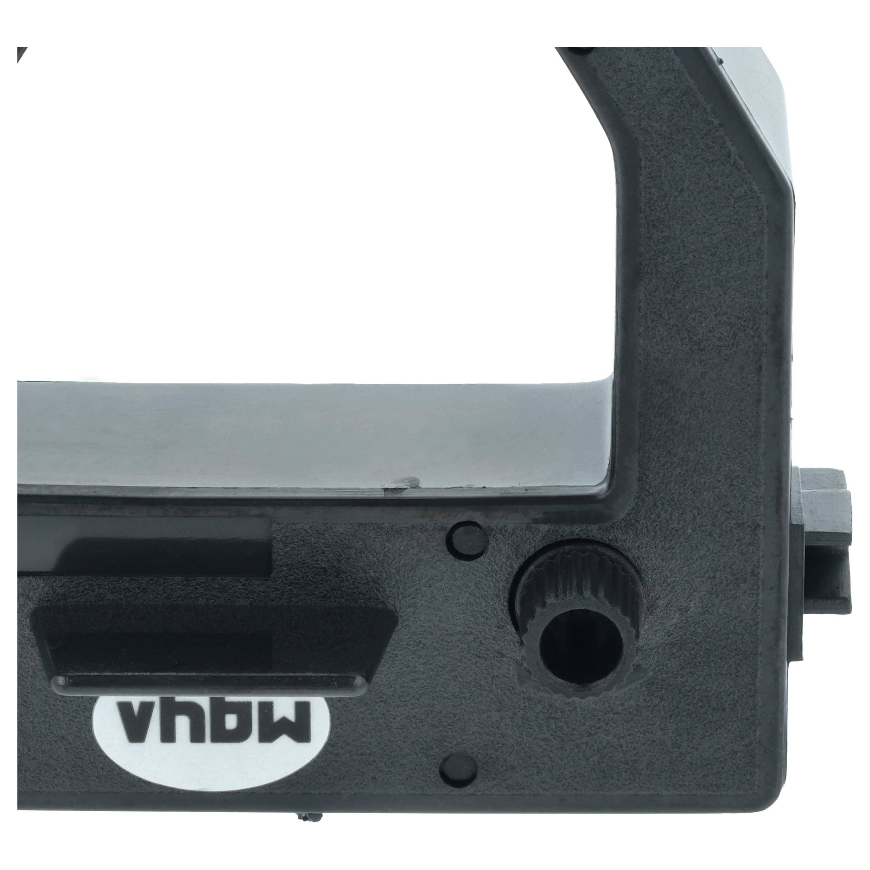 vhbw 5x Farbband Schriftband kompatibel mit Amano EX-1550, BX-1500, BX-1600, AS1000, AS1000A, 60i Nadeldrucker, Bondrucker - Schwarz