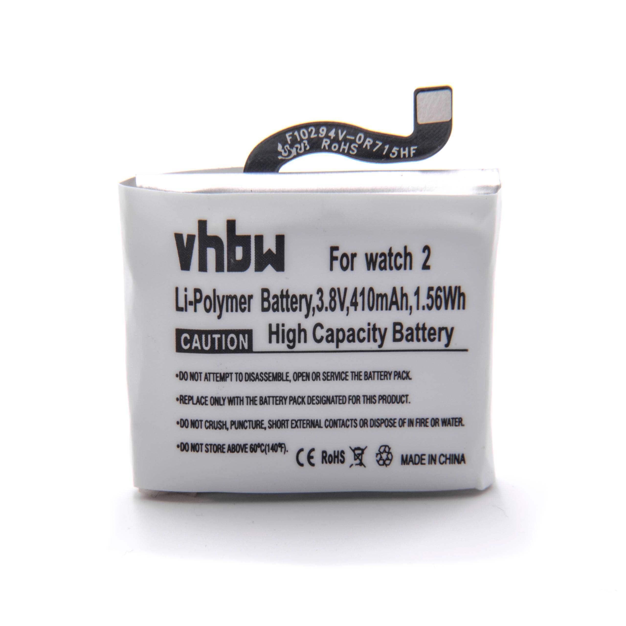 vhbw Li-Polymer Akku 410mAh (3.8V) für Smartwatch Uhr Fitnessarmband wie Huawei 1ICP5/26/27