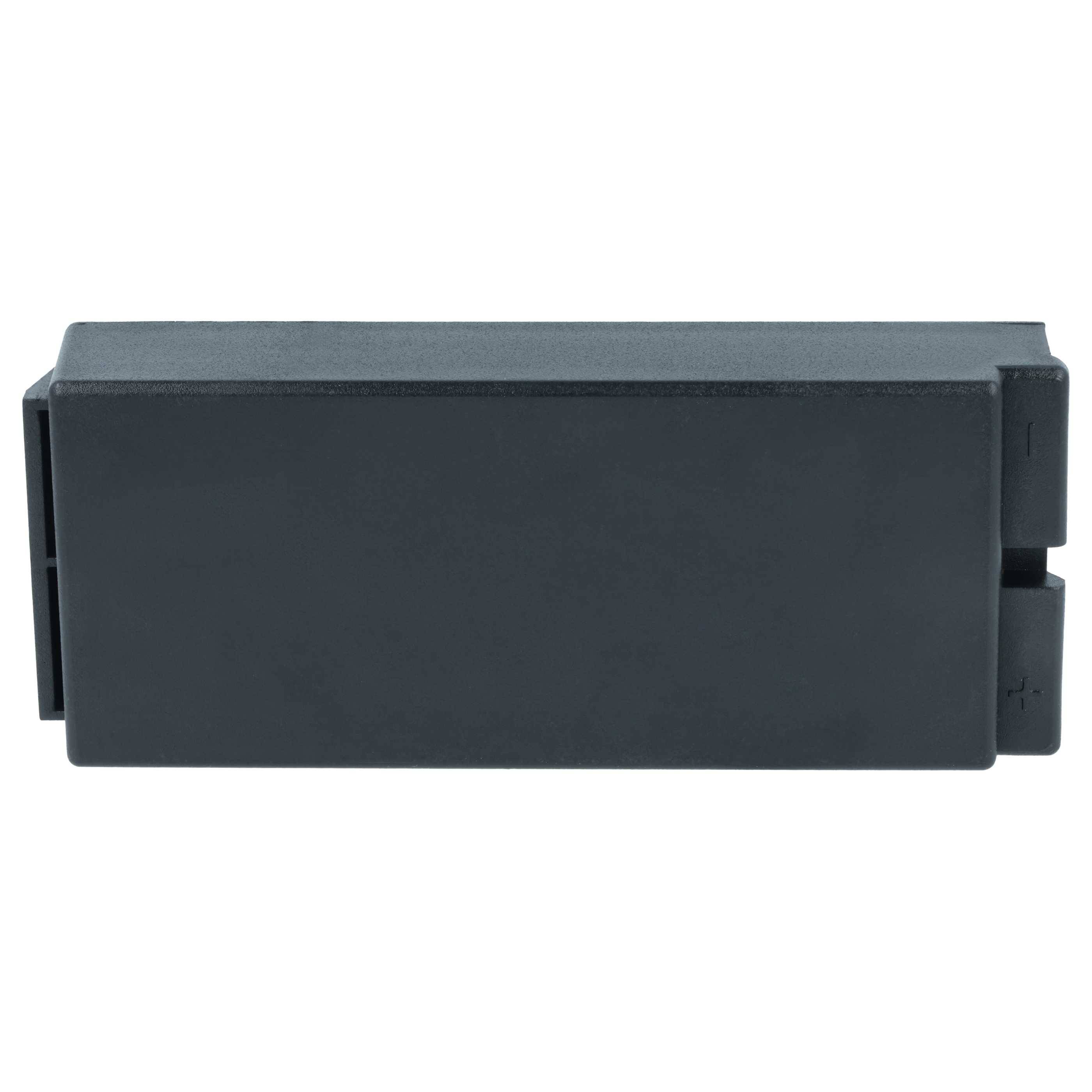 Ein einfacher, rechteckiger schwarzer Plastikgegenstand mit glatten Kanten und ohne sichtbare Markierungen oder Merkmale, von einem leicht erhöhten Winkel aus gesehen.