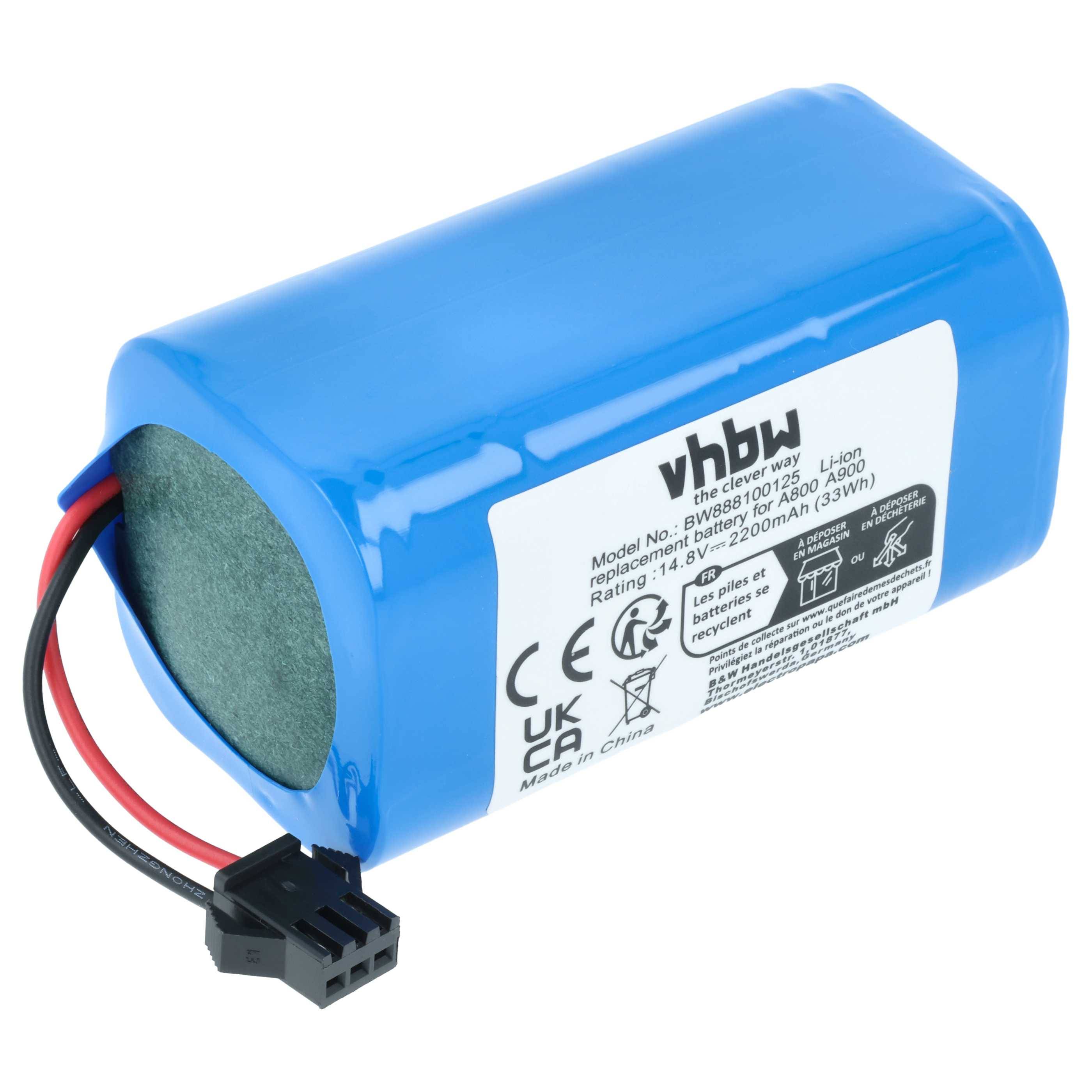 vhbw Akku kompatibel mit Liectroux X5S Staubsauger (2200 mAh, 14,8 V, Li-Ion)