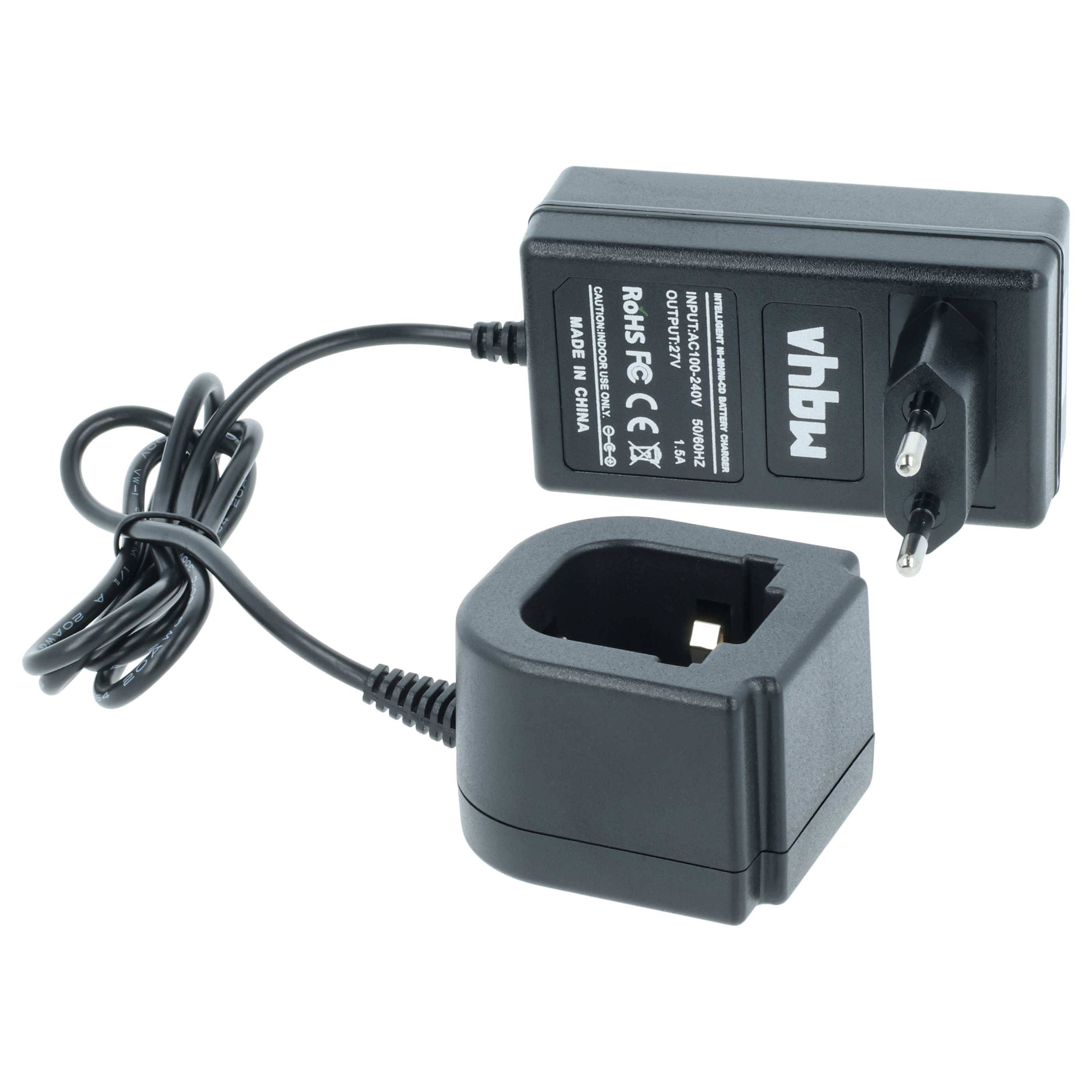 vhbw Ladegerät kompatibel mit Hilti SFL 12/15 Flashlight, SID 121-A Werkzeug NiMH-Akkus