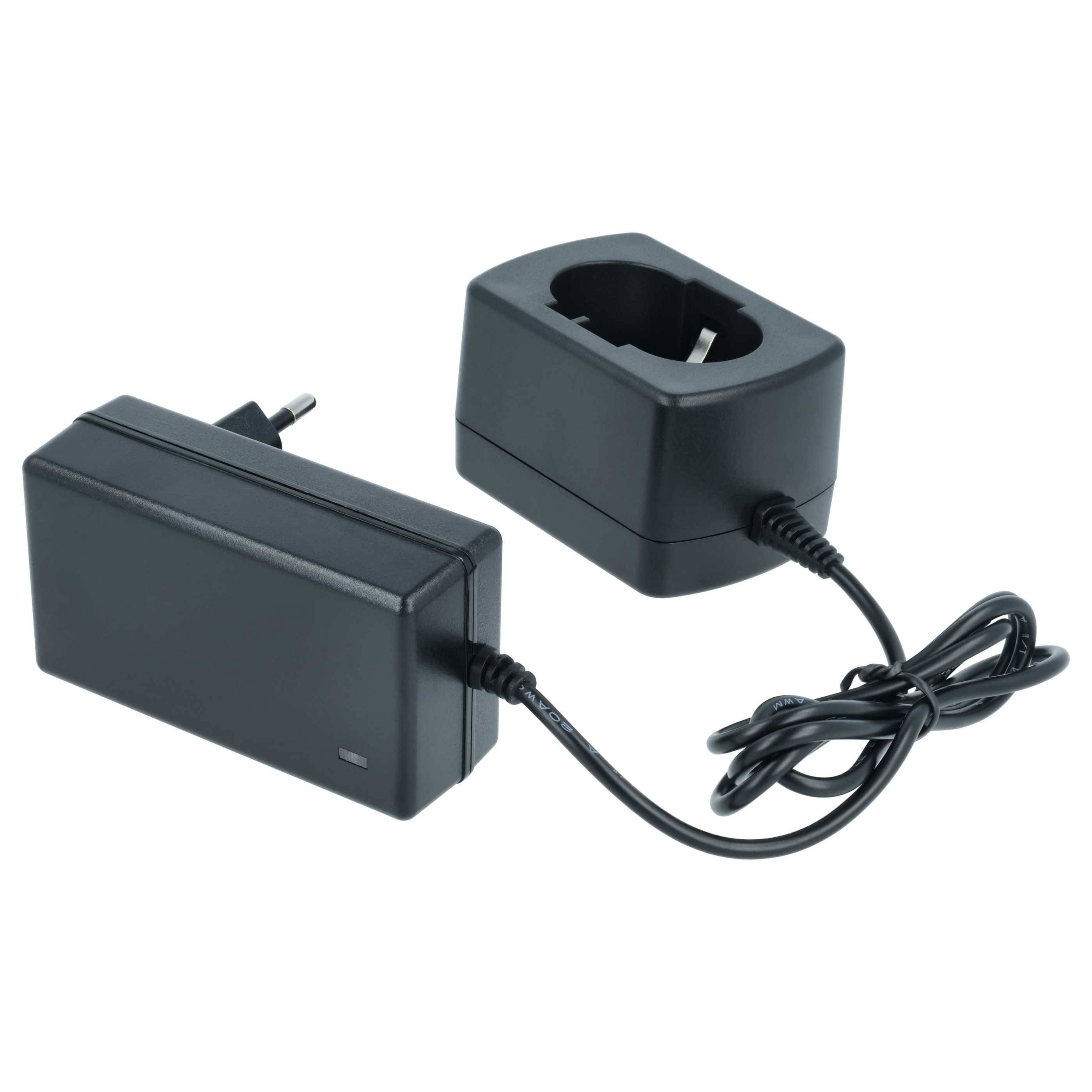 vhbw Ladegerät kompatibel mit Hitachi KC 18DA, RB 18DL, RB 18DLP4, UB 18D, UB 18DL, UB18DLC, WH18DFL, WH 18DL, WH18DLP4 Werkzeug Akkus