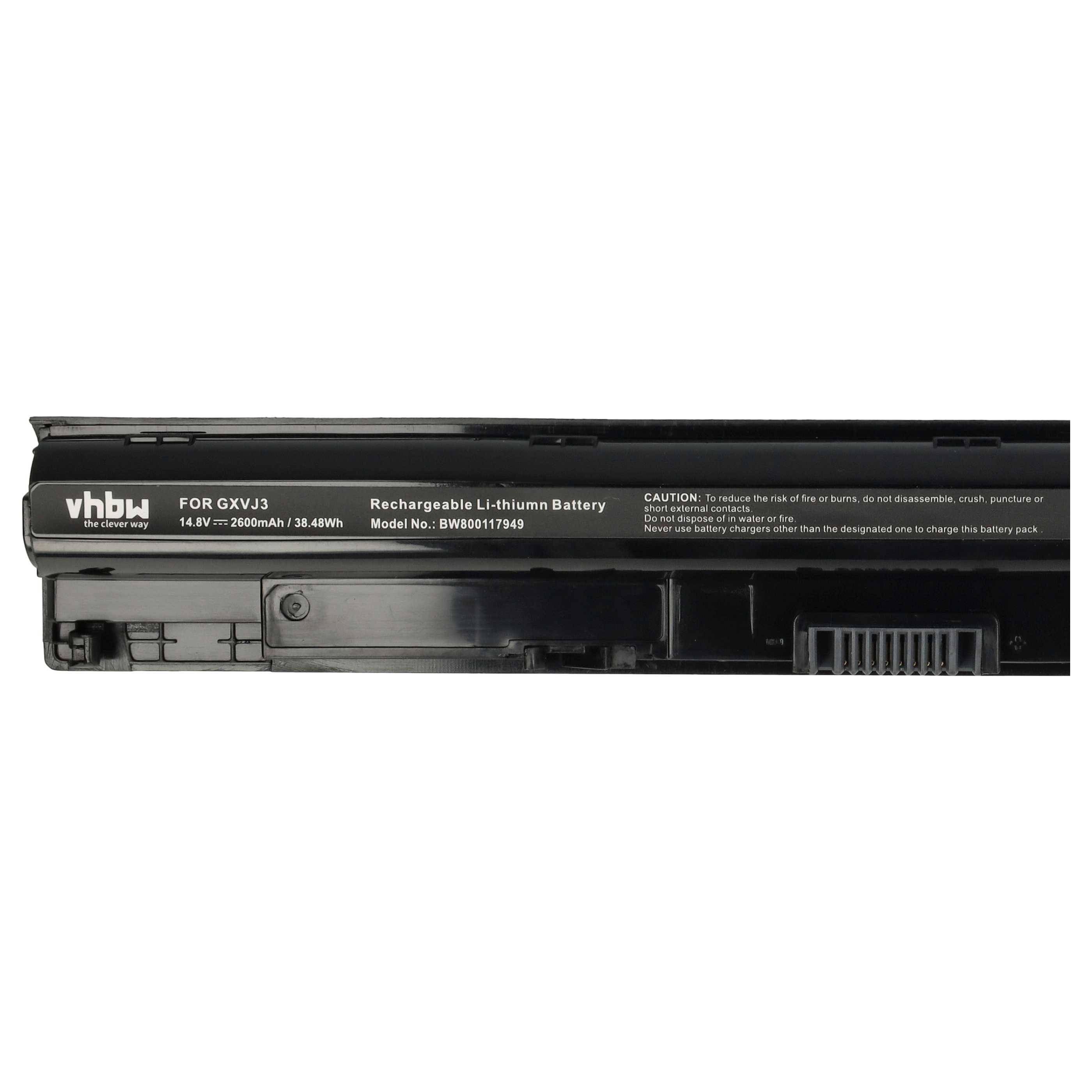 vhbw Akku kompatibel mit Dell Vostro 15 3568, 15-3568D-1325B, 15-3559D-2828B, 15-3559D-3728B Notebook (2600 mAh, 14,8 V, Li-Ion)