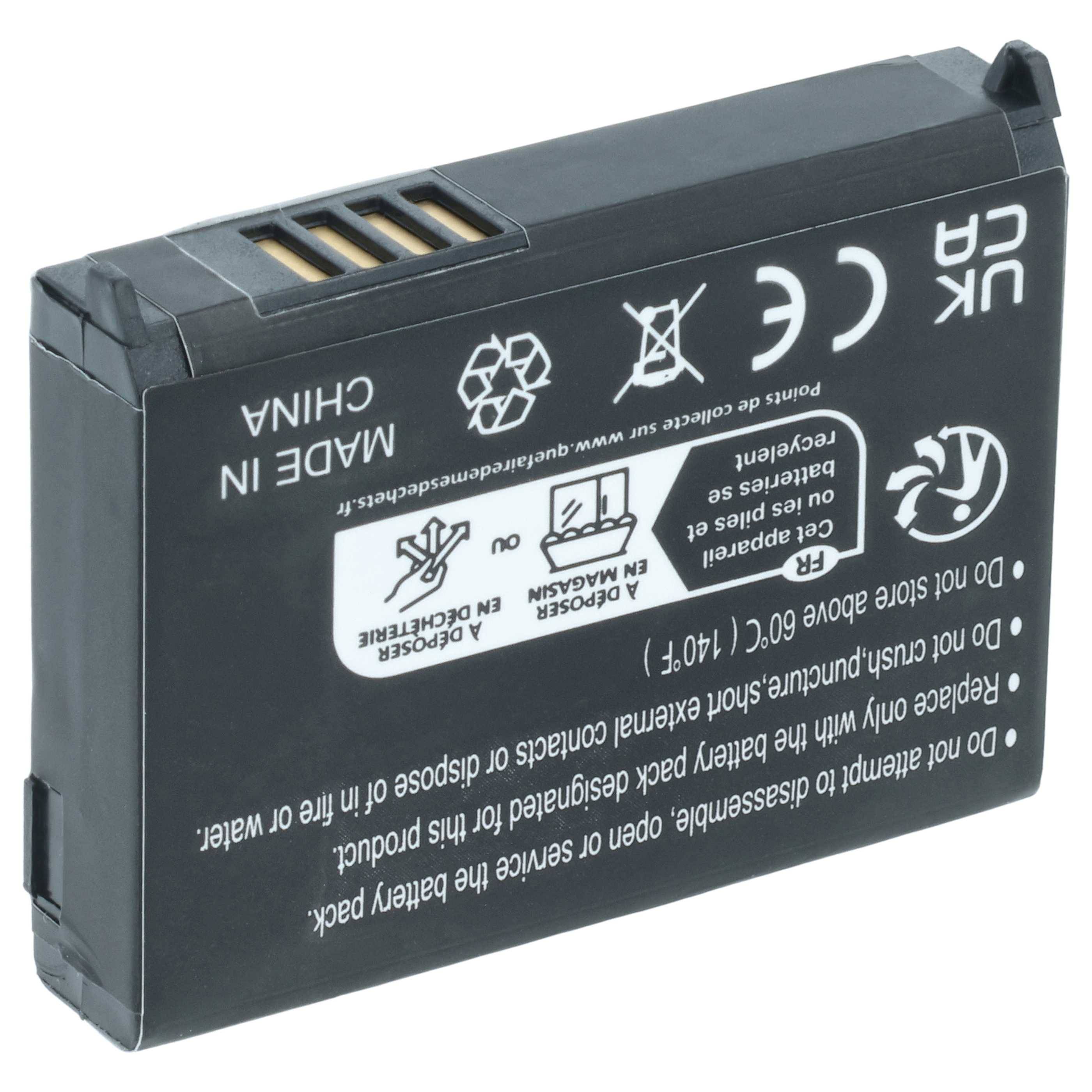 Eine schwarze rechteckige Batterie mit der Aufschrift „Made in China