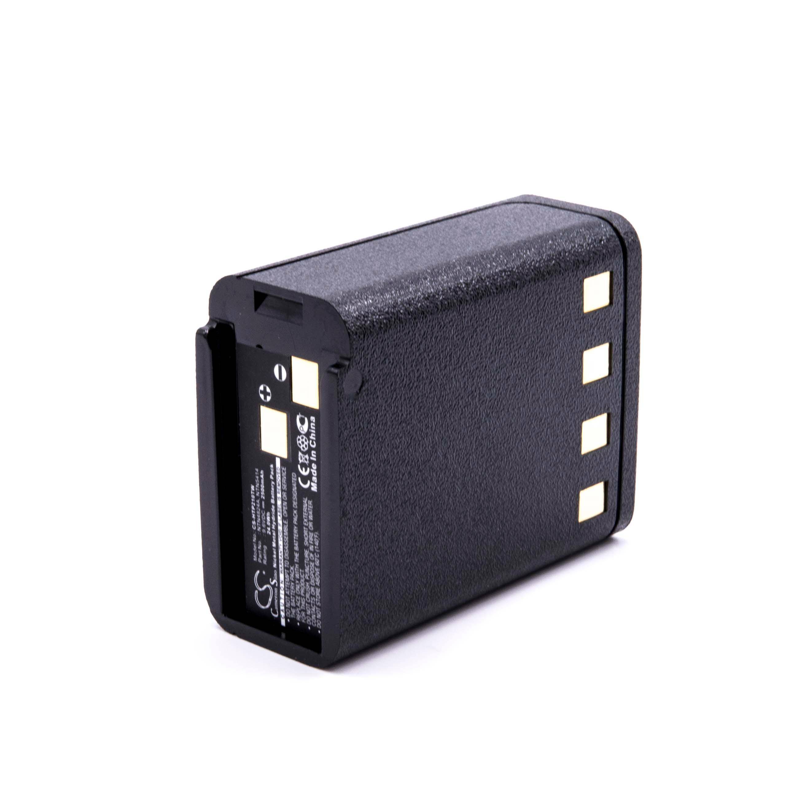 vhbw Akku kompatibel mit Motorola P200, MTX1000, MTX888, MTX900, P210, MTX800, MT1000, HT800, HT600 Funkgerät, Walkie Talkie (2500 mAh, 9,6 V, NiMH)