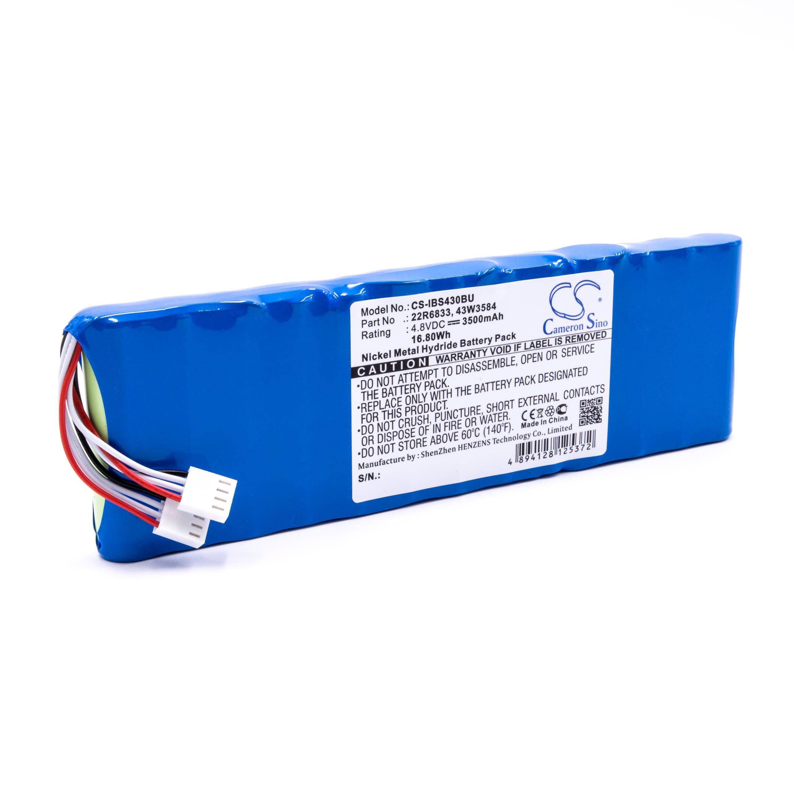 vhbw Akku Ersatz für IBM H84310C, 00Y3447, 17P8979, 22R6833, 22R6649, 45W4439, 43W3584, 45W5002 für Raid-Controller (3500 mAh, 4,8 V, NiMH)