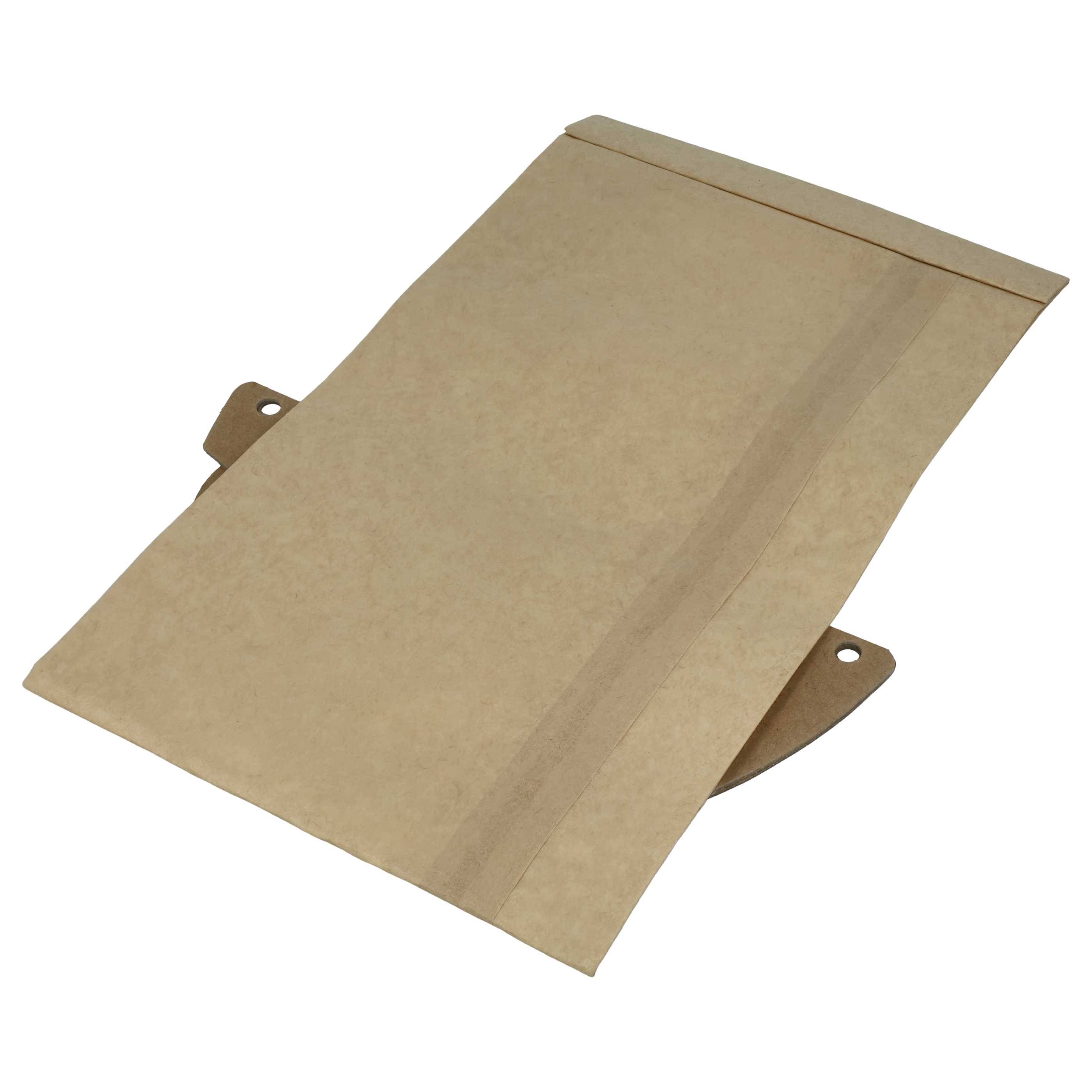 Eine braune, erweiterbare Umschlagtasche aus robustem Papier, die zum sicheren Aufbewahren von Dokumenten konzipiert ist und aus einem Draufsichtswinkel gezeigt wird.