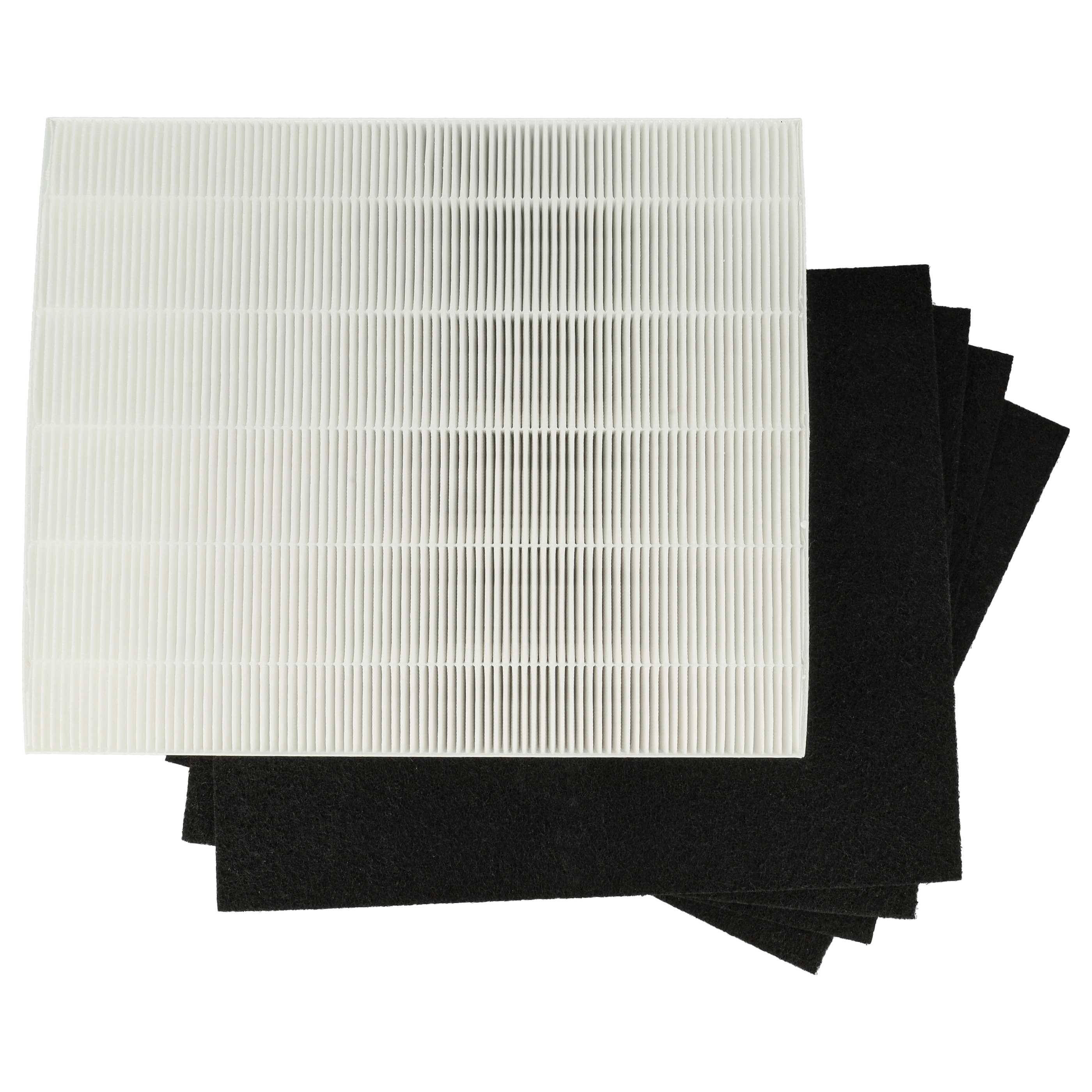 vhbw 5x Ersatz Luft-Filter HEPA Aktivkohle Filter Ersatz für Winix 123050 für Luftbefeuchter, Luftreiniger
