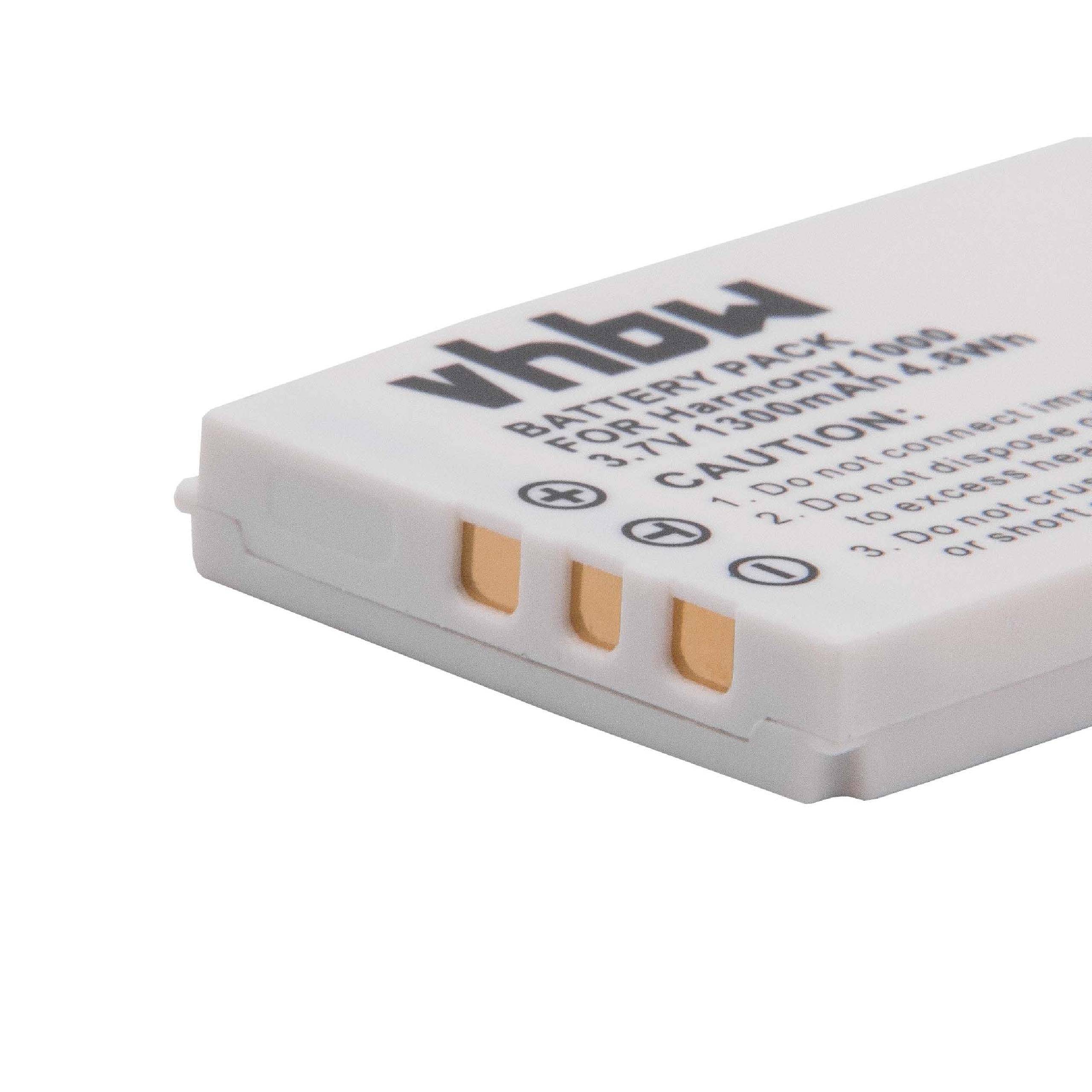 Nahaufnahme eines weißen Hahowa-Lithium-Ionen-Akkupacks mit drei Goldanschlüssen und gedrucktem Warntext.