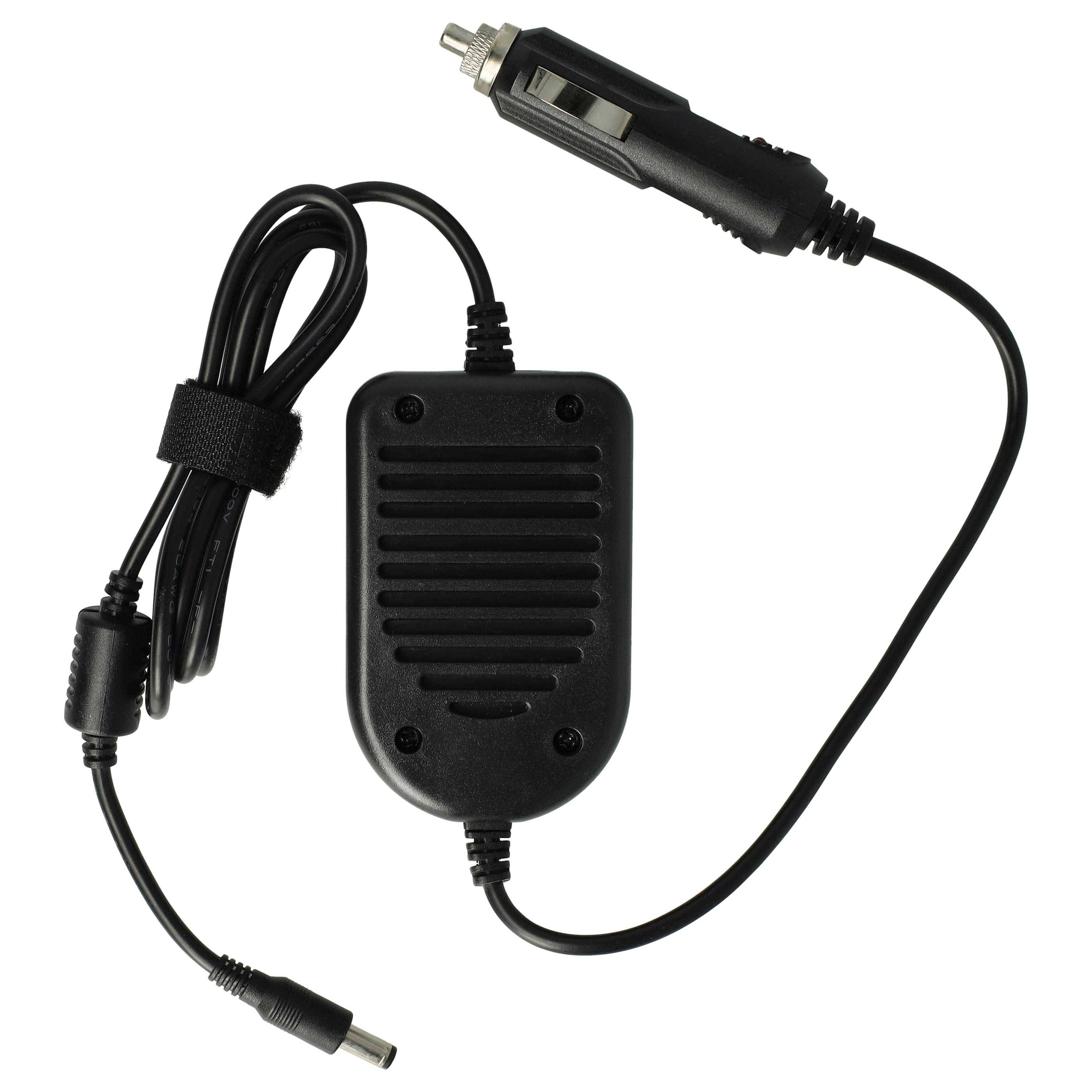 vhbw KFZ-Ladekabel kompatibel mit Fujitsu-Siemens Amilo XA2526, XA1527, Xa2528, V 5535 Notebook - 12V Ladegerät Schwarz 3,25 A
