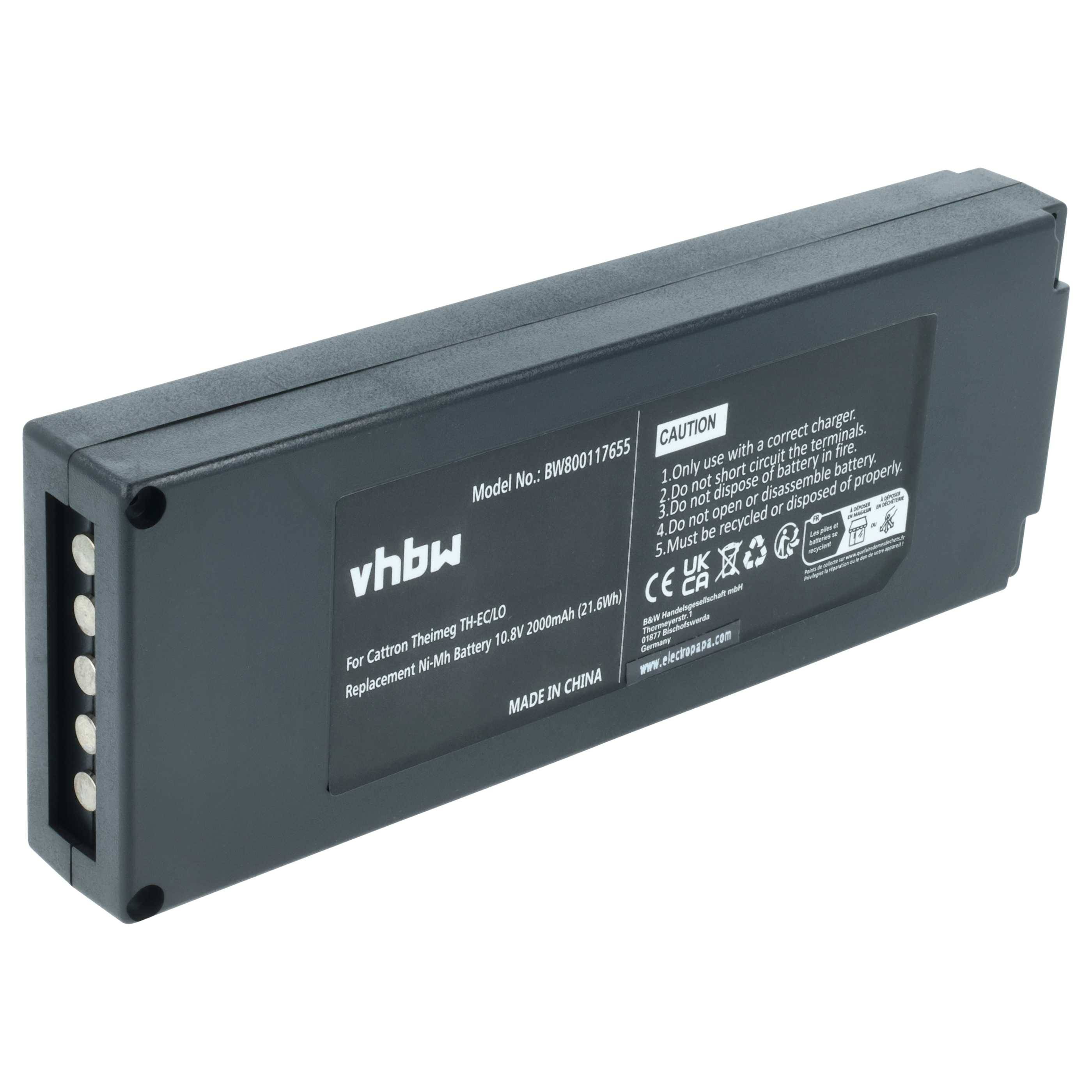 Eine rechteckige schwarze Batterie mit der Aufschrift 